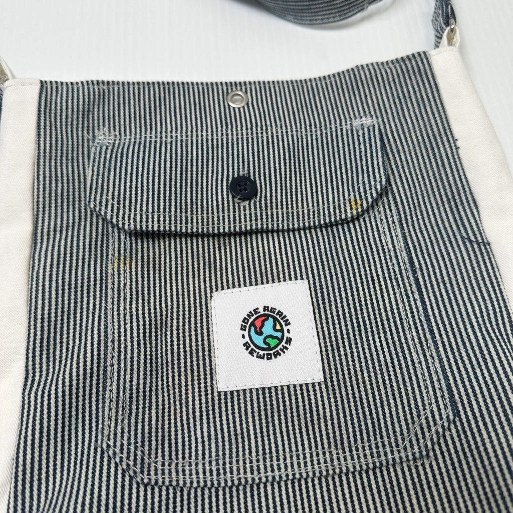 Rework Carhartt Pinstripe Adjustable Cross Body Bag