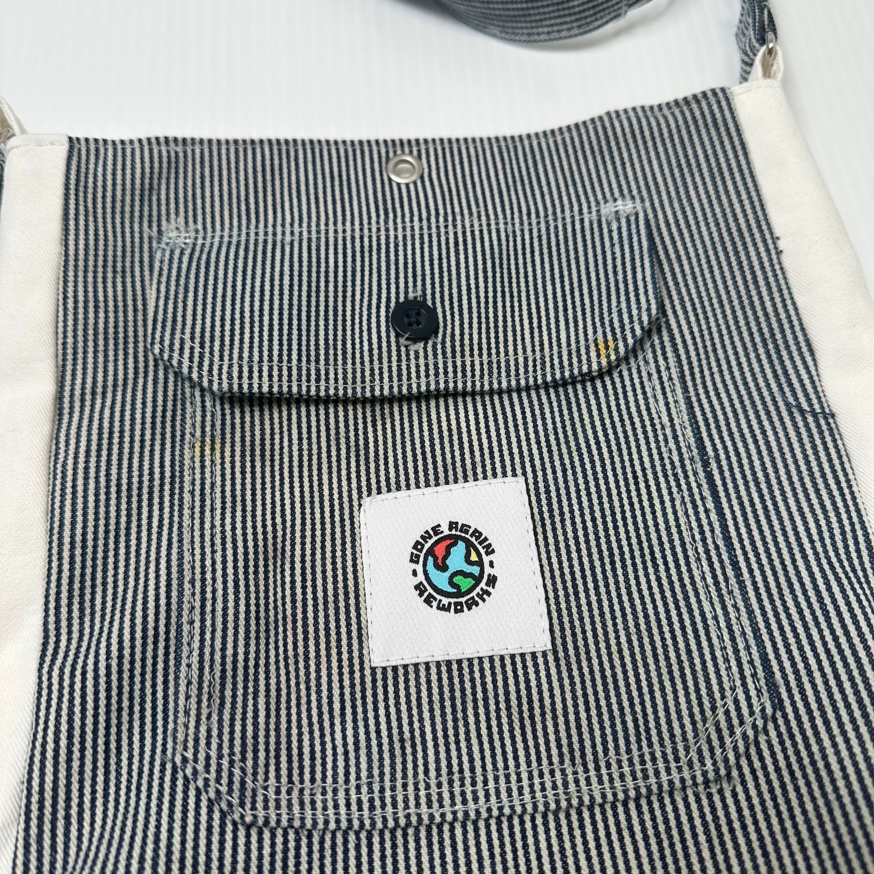 Rework Carhartt Pinstripe Adjustable Cross Body Bag