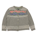 Northern Reflections Floral Knit Button Up M