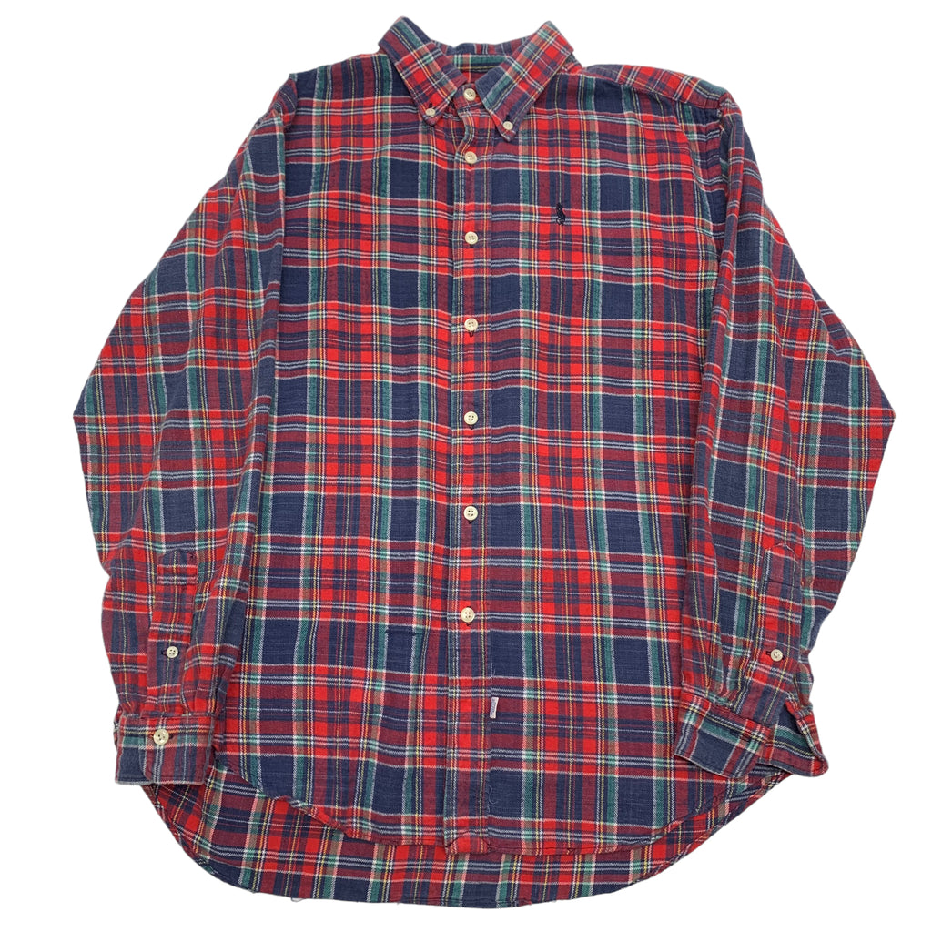 90s Ralph Lauren Plaid Button-Up M
