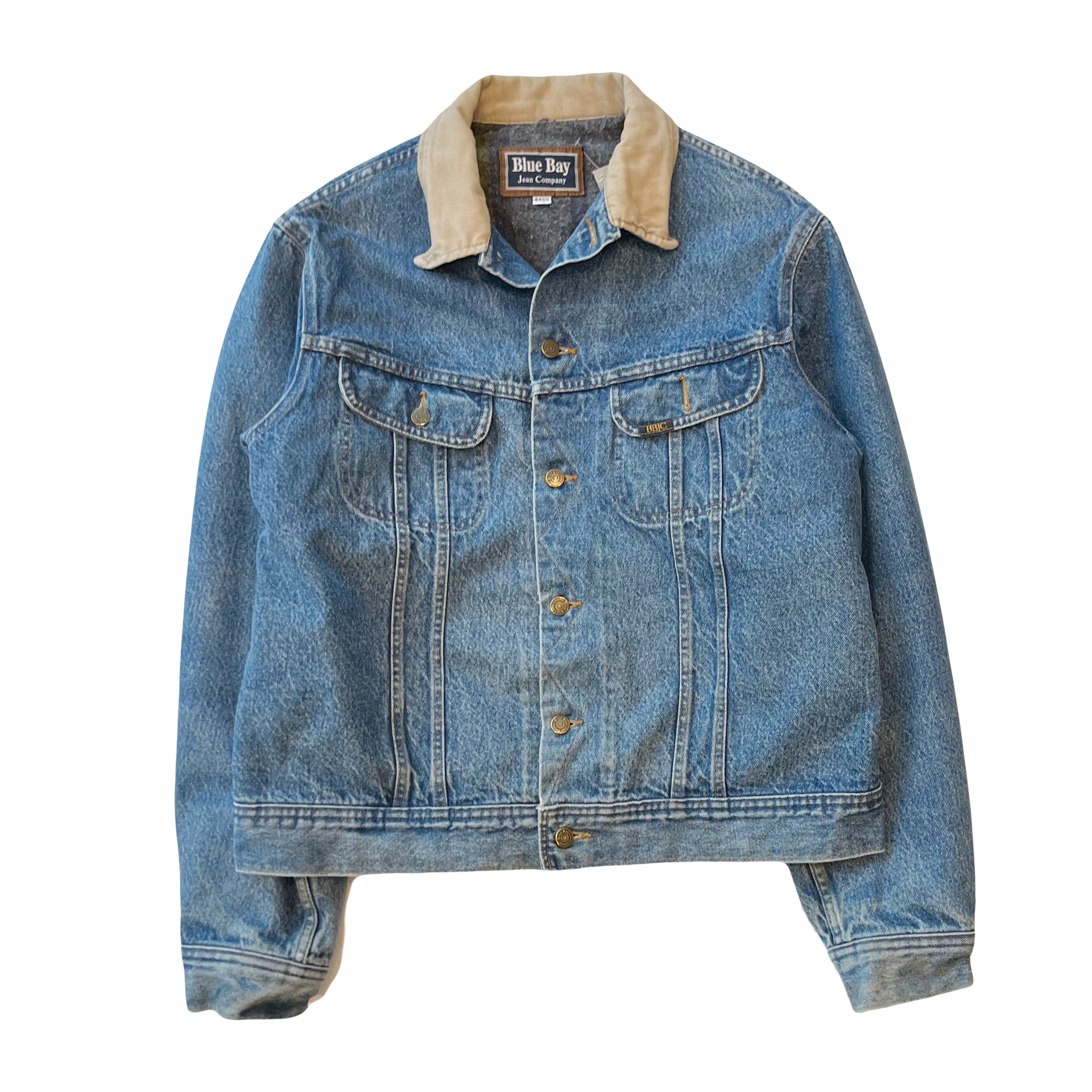 Vintage Blue Bay Blanket Lined Denim Jacket L