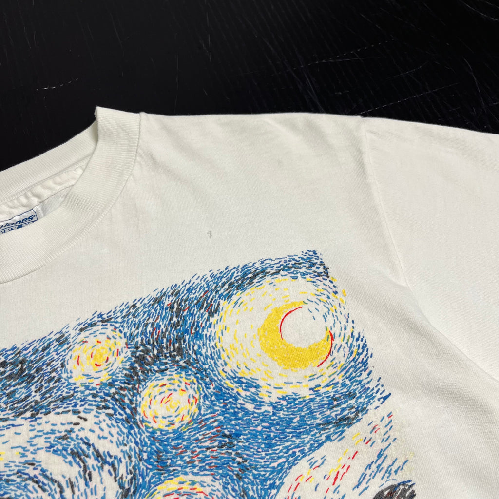 90s Vincent Van Gogh Starry Night Tee L