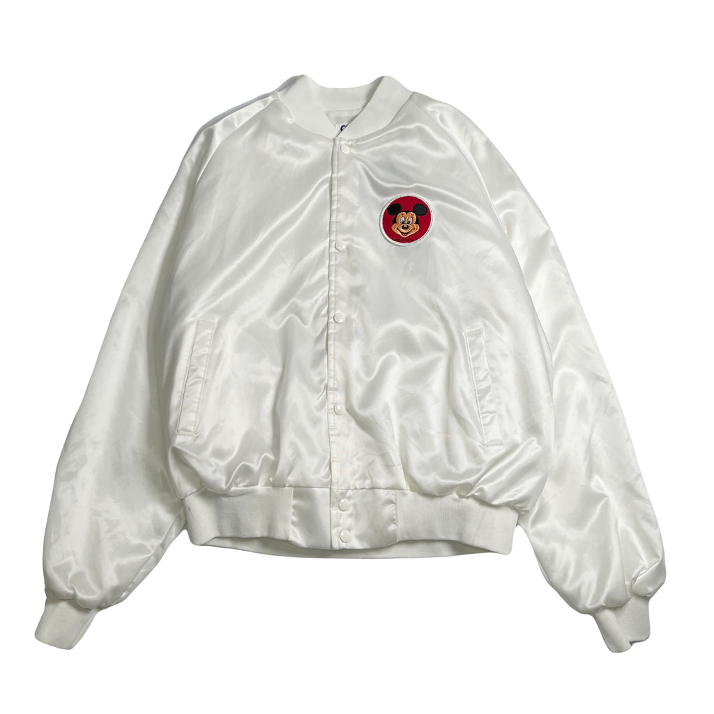 Vintage Mickey Mouse Satin Bomber Jacket XL