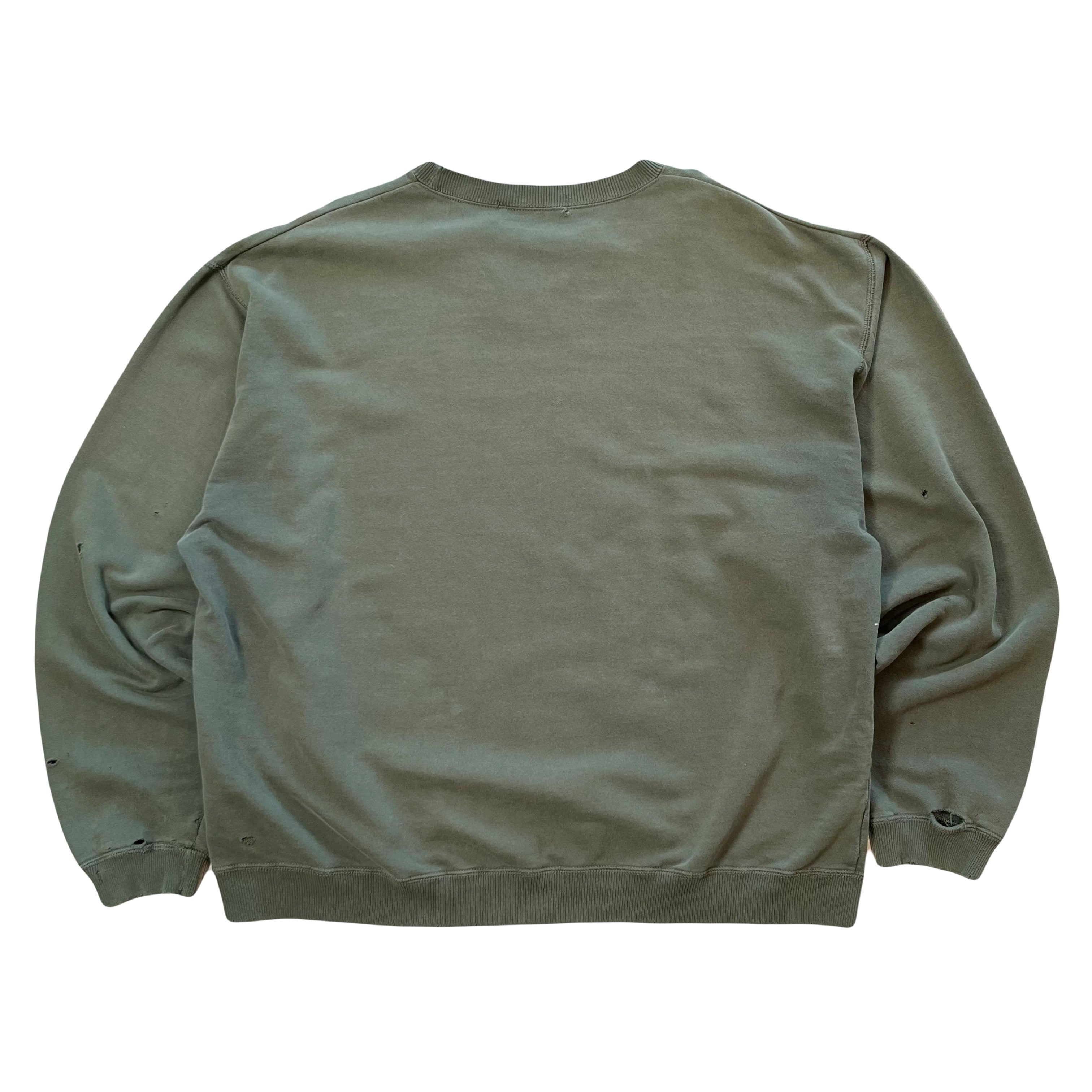 Vintage Club Monaco Distressed Faded Crewneck XL
