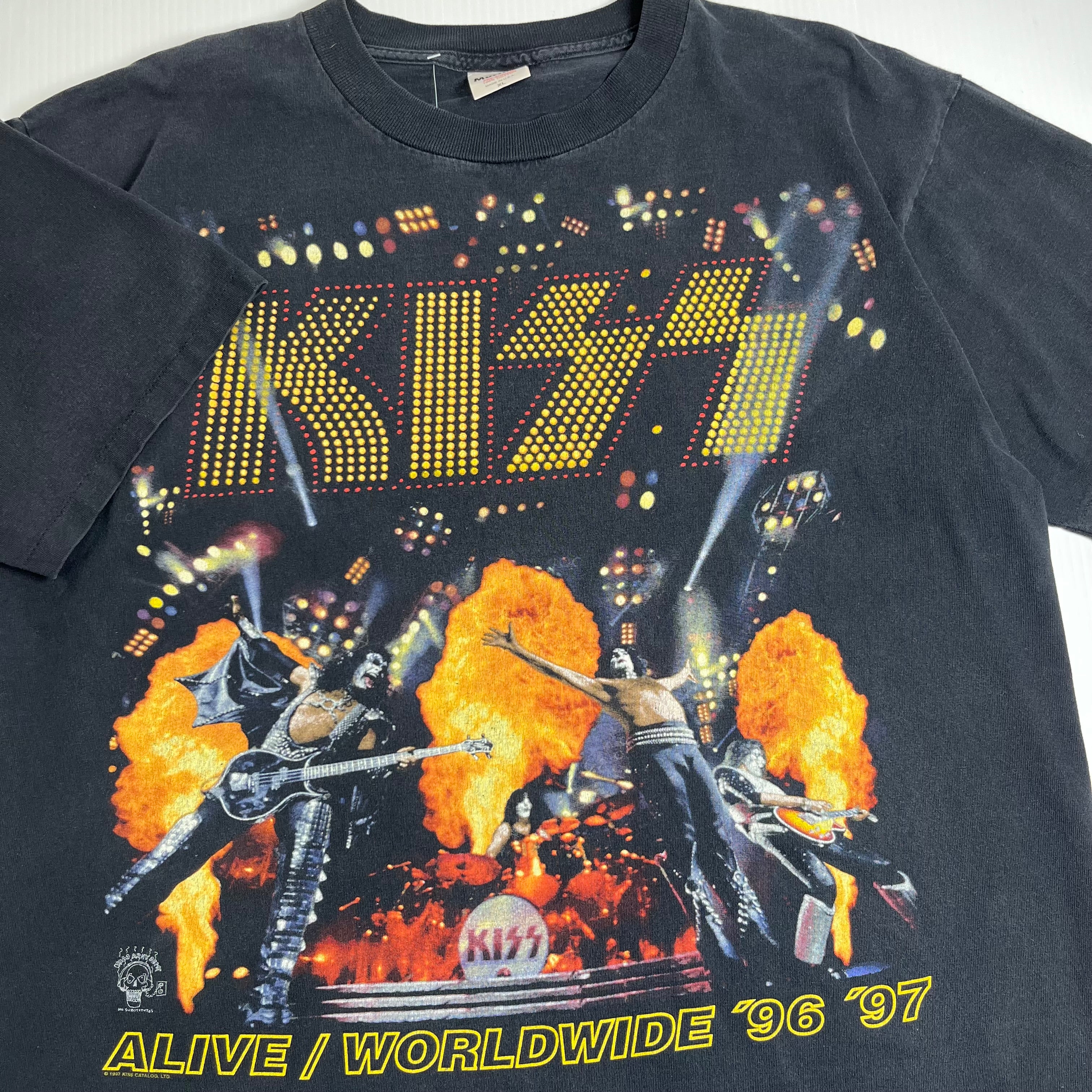 1997 KISS Alive / Worldwide Tour Hottest Band Tee XL