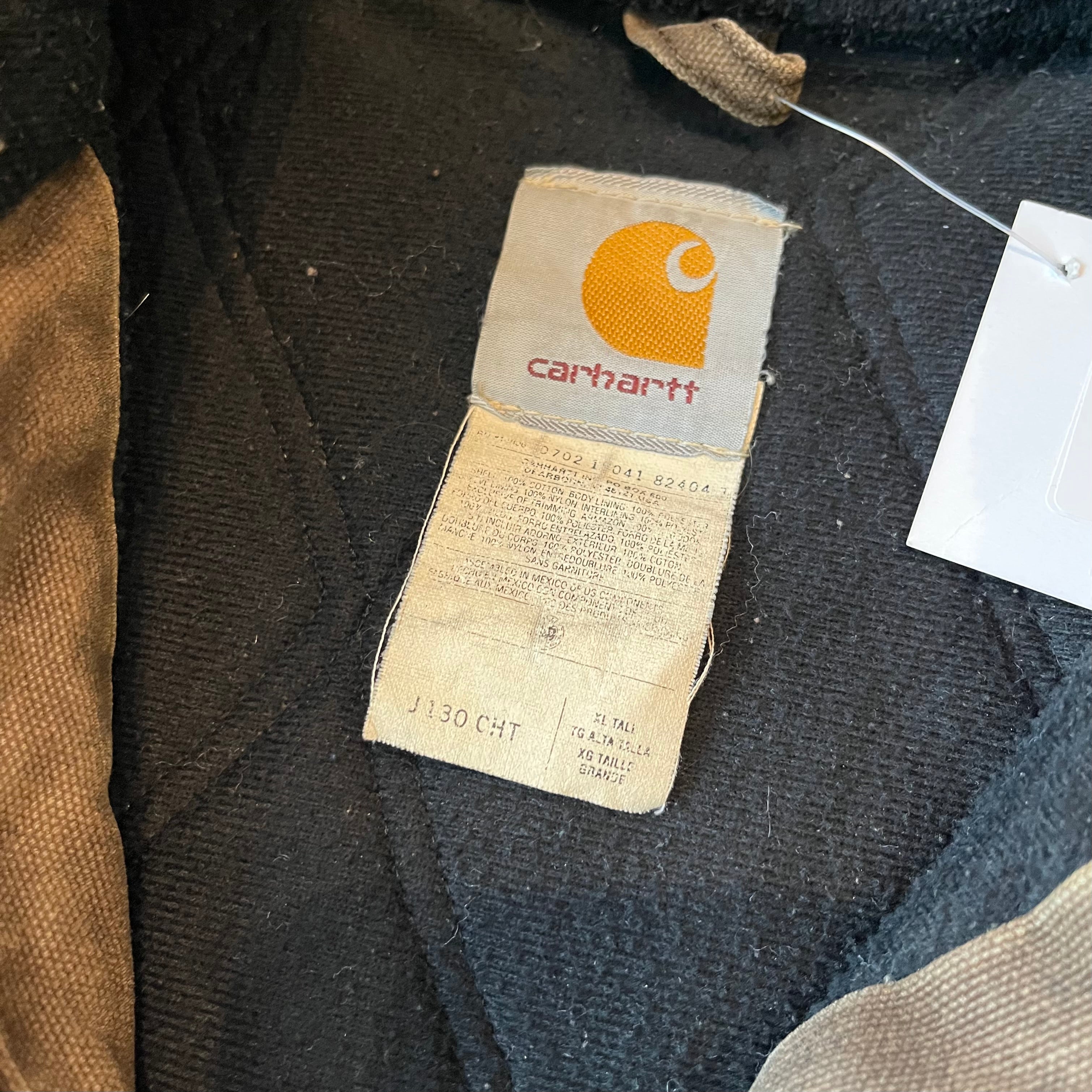 Vintage Carhartt Faded Hooded Zip Jacket XL