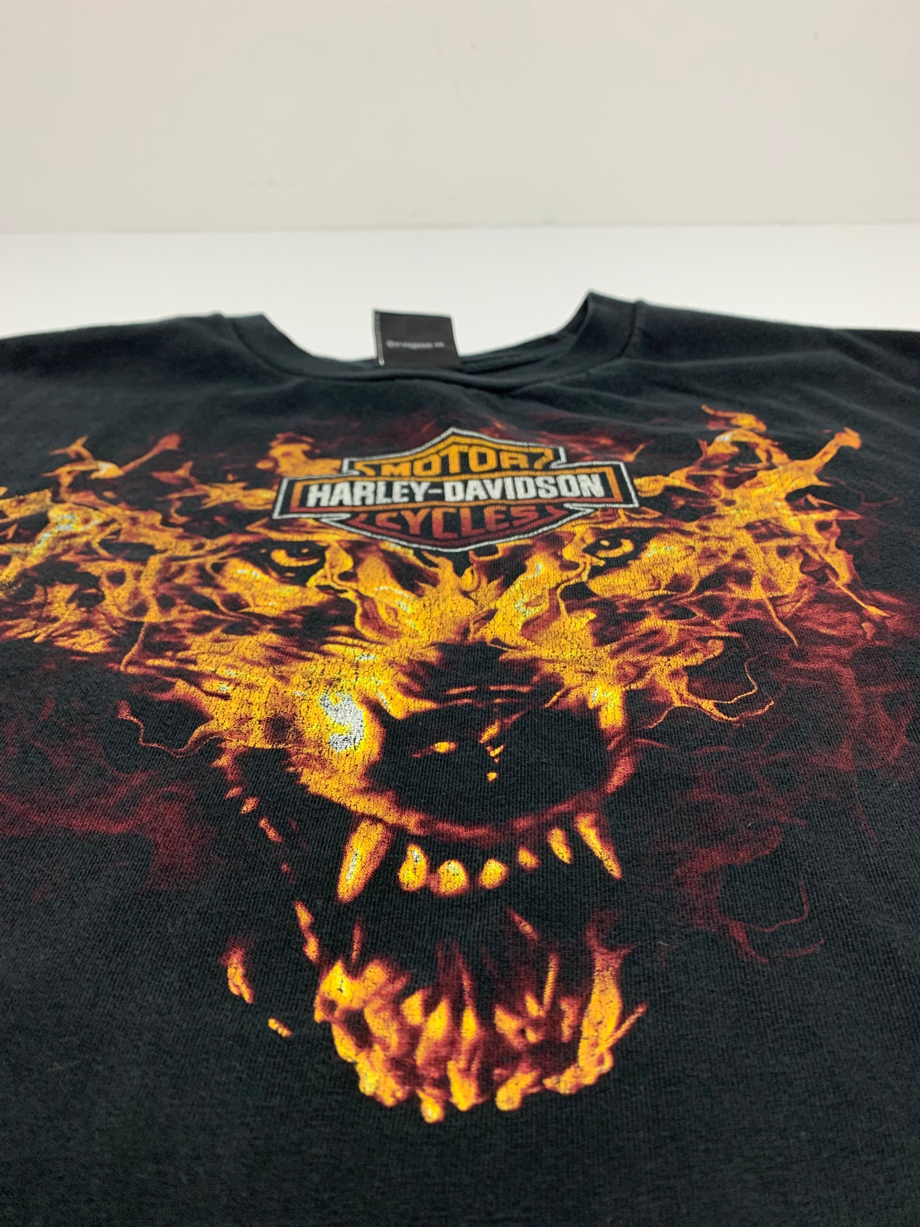 Harley Davidson Flames Wolf Tee 3XL