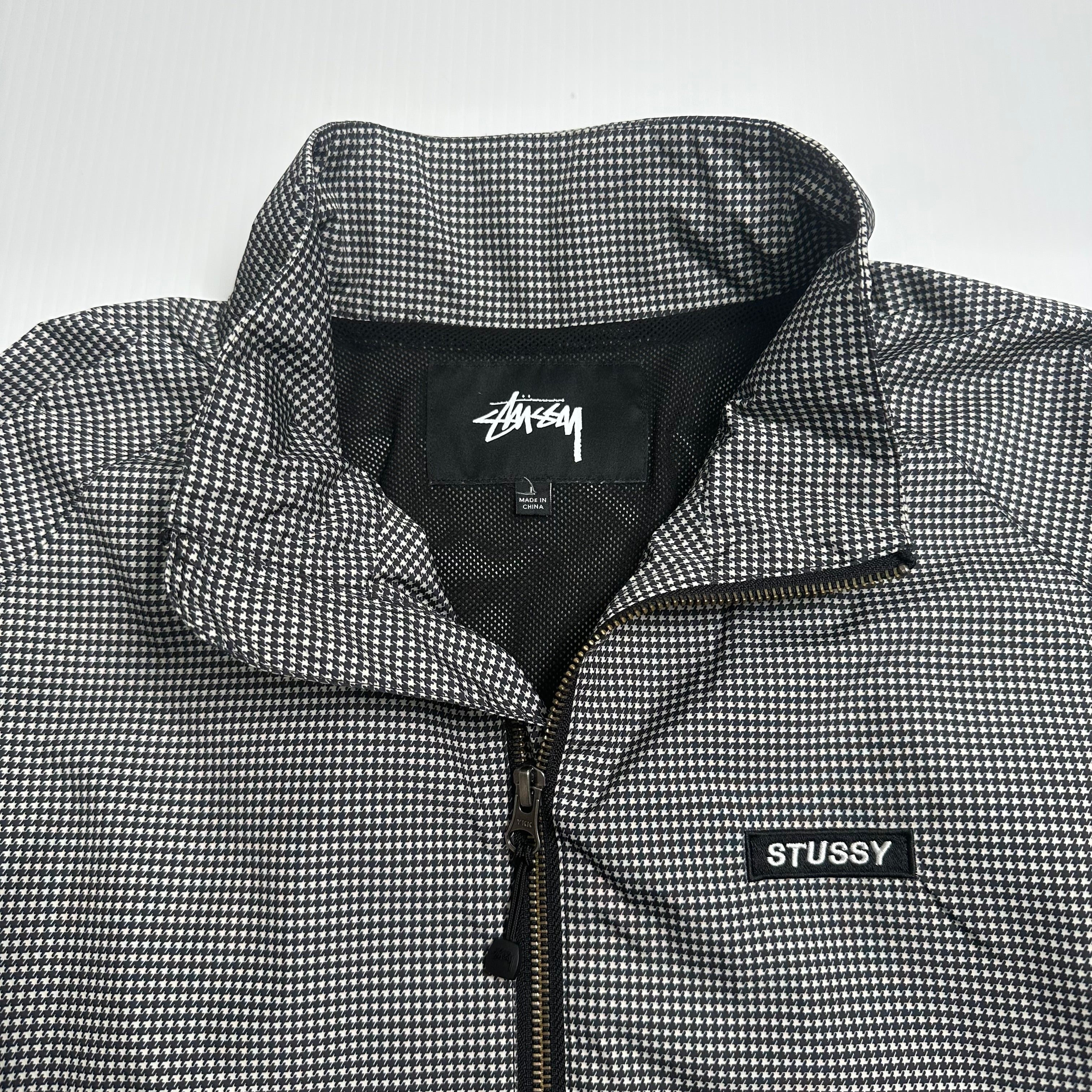 Stüssy Houndstooth Windbreaker Jacket L