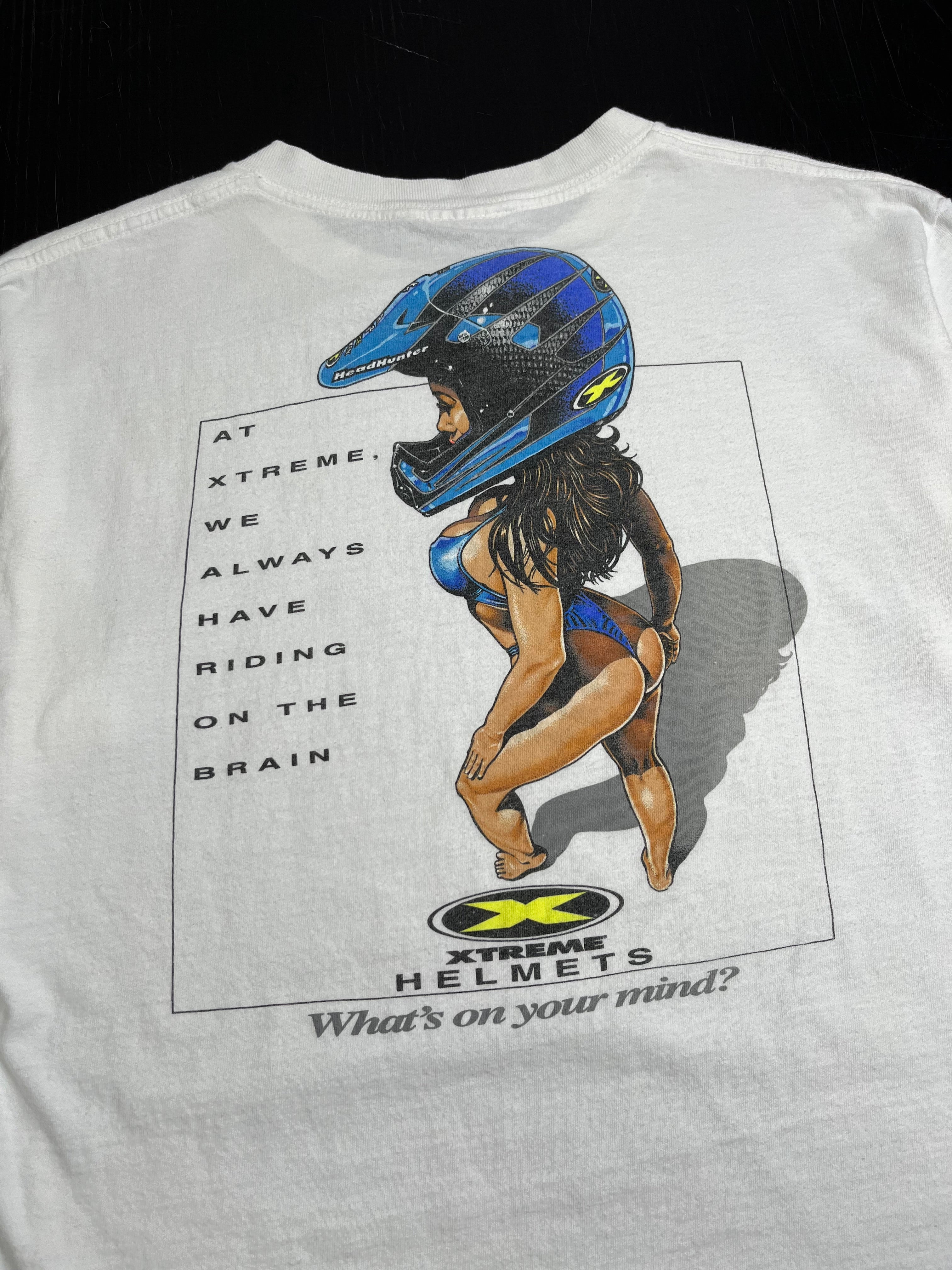 Vintage Xtreme Helmets What's On Your Mind Tee L