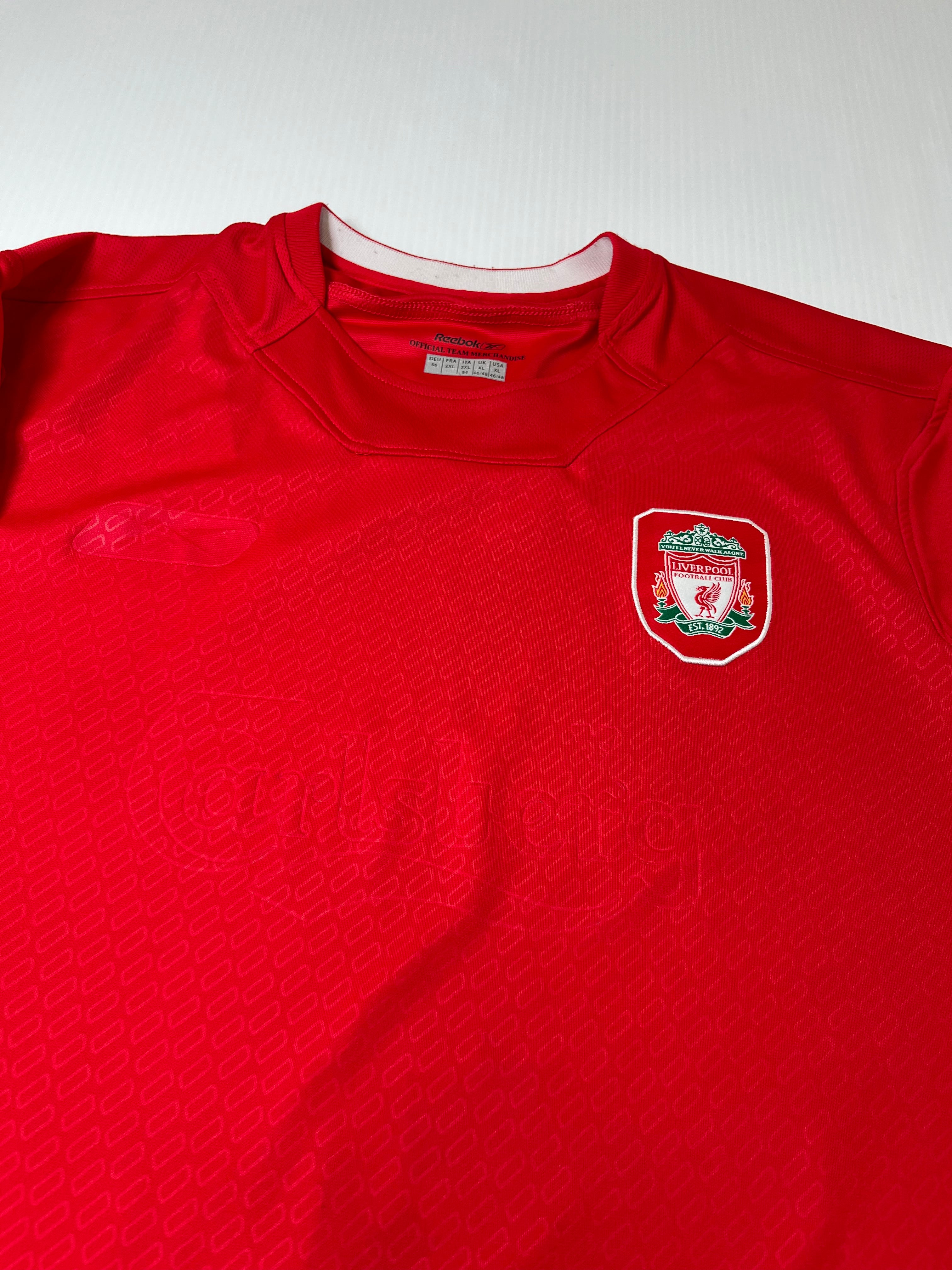 2005-06 Reebok Liverpool Home Kit XXL
