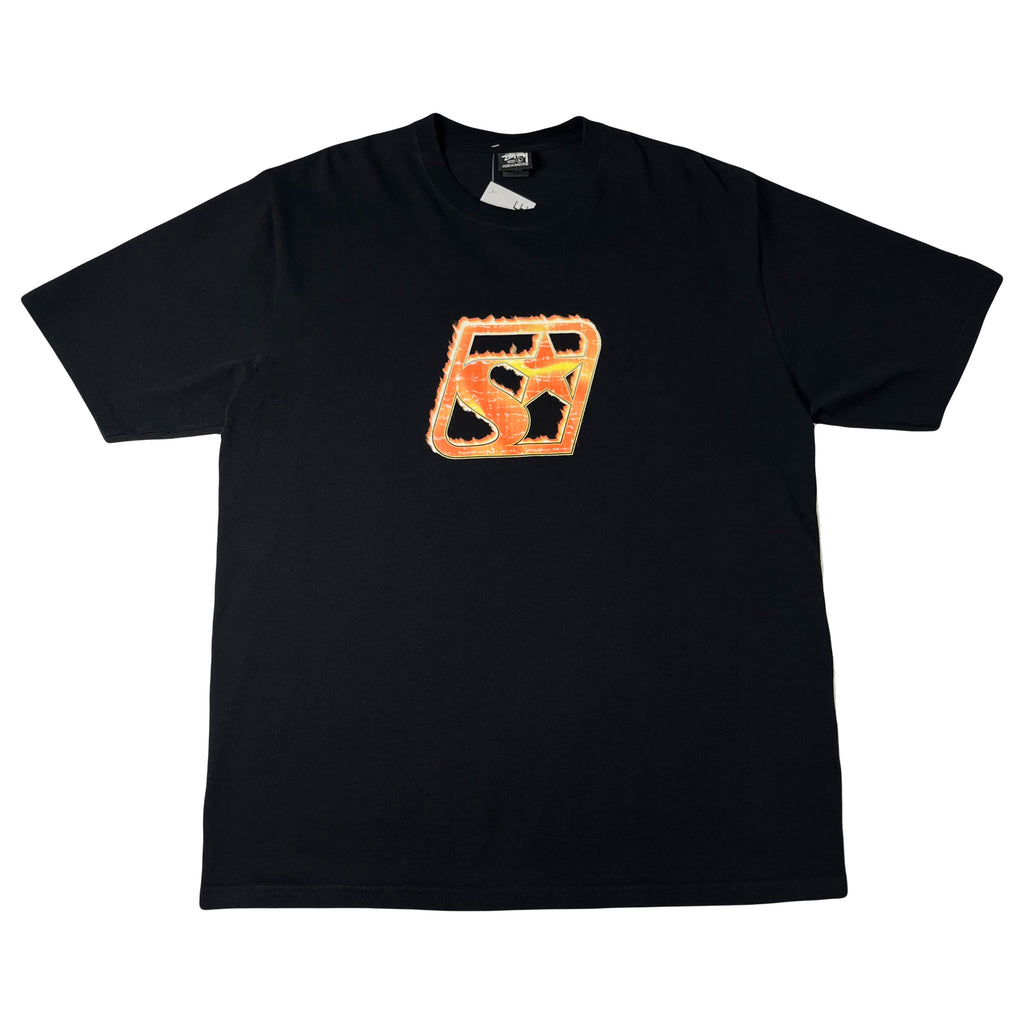 Stussy Flame Star Graphic Tee L