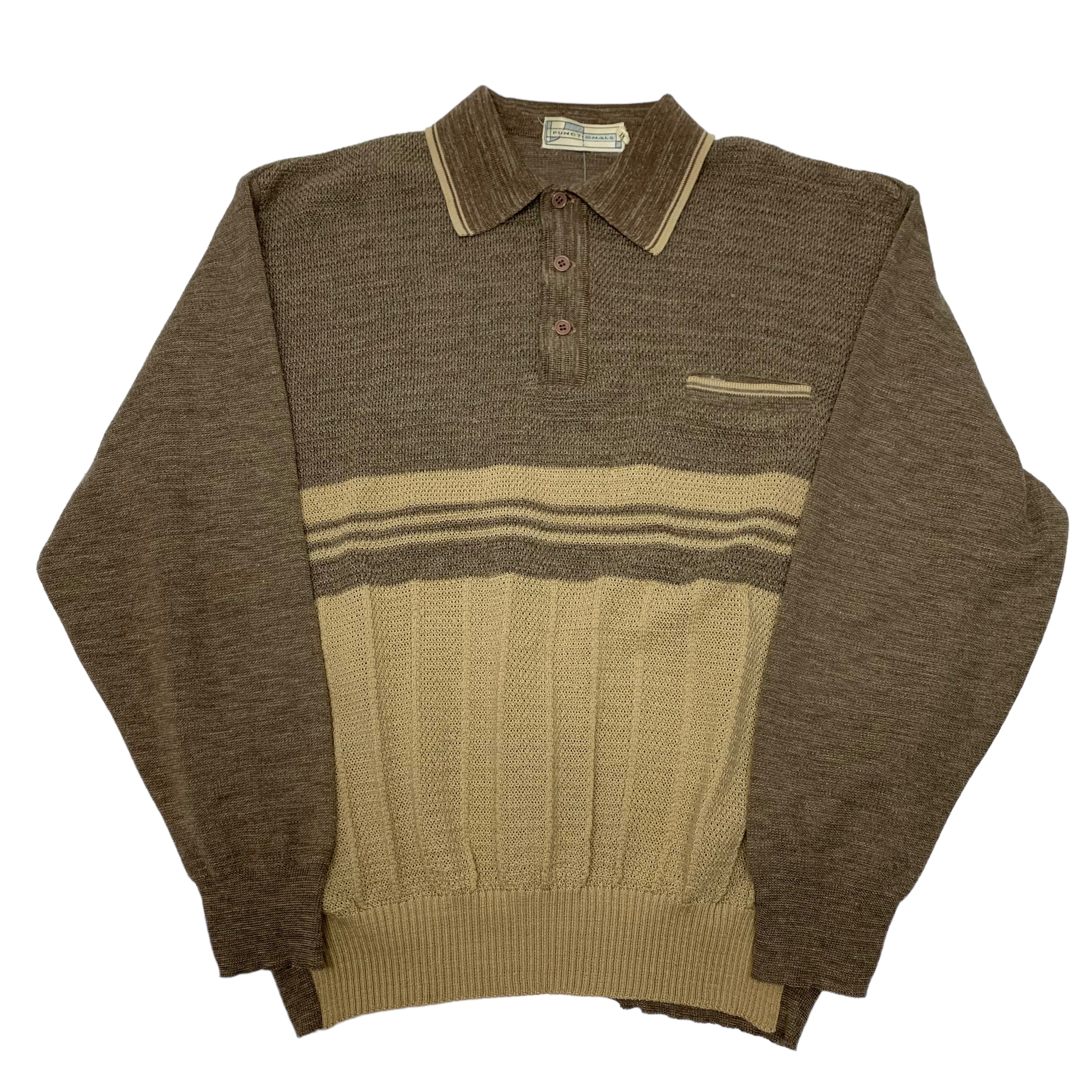 Vintage Functionals Collared Knit XL
