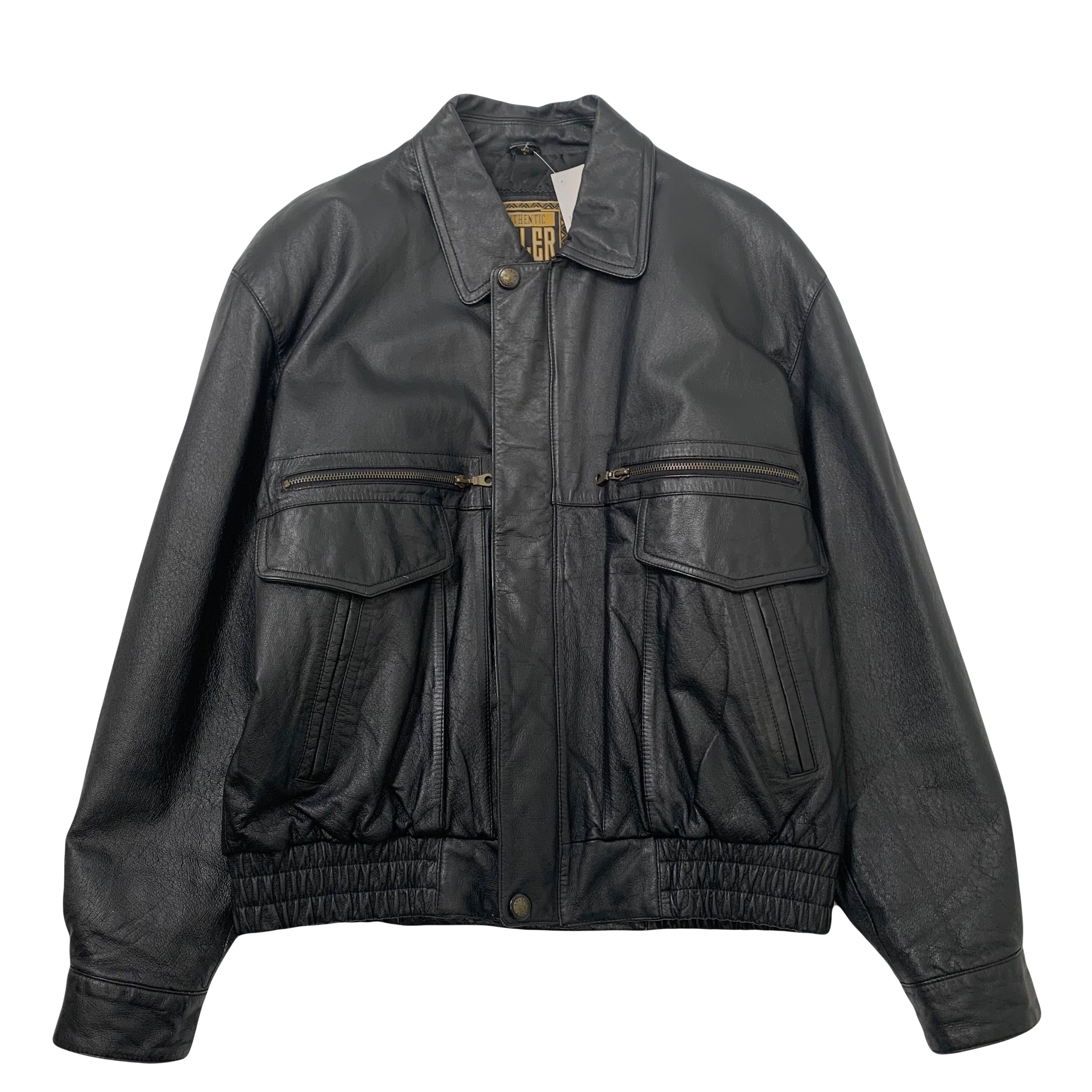 Vintage Adler Leather Bomber Jacket M