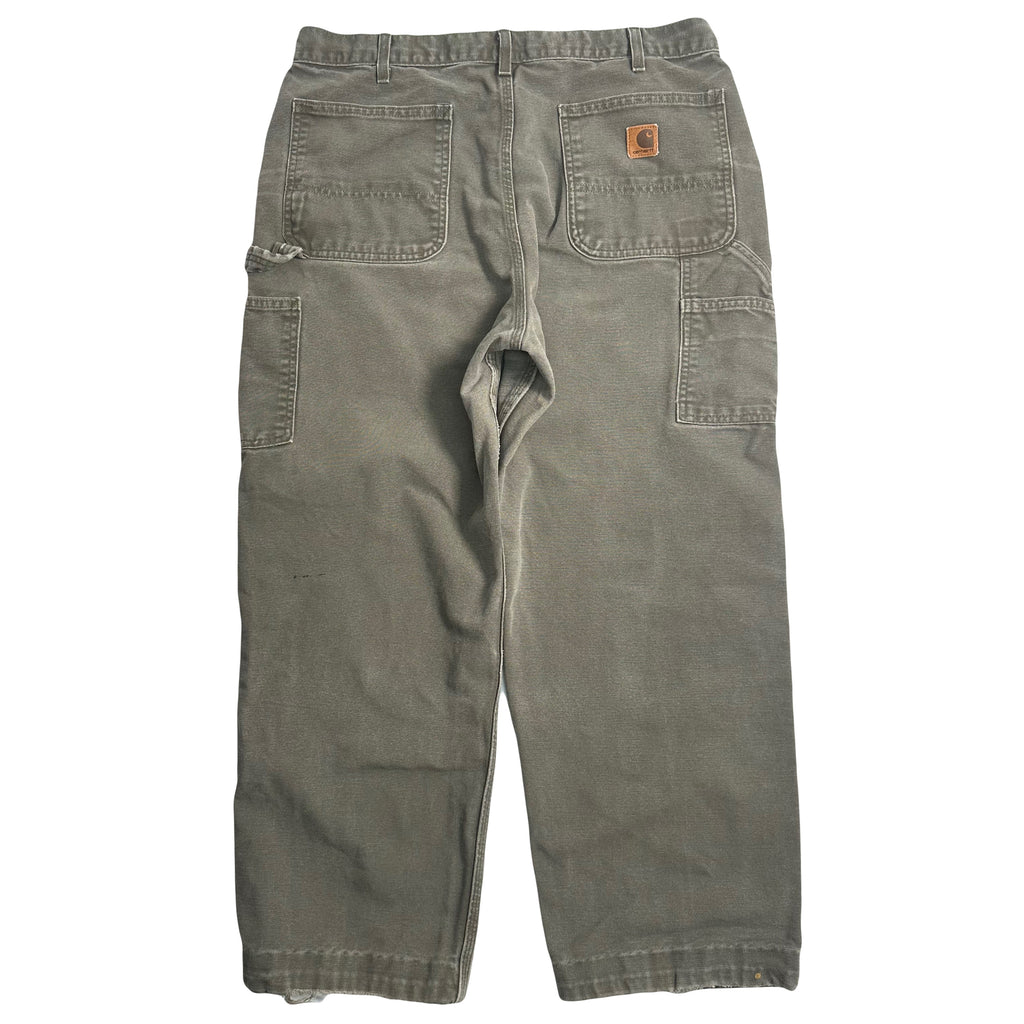 Vintage Carhartt Faded Carpenter Denim 35