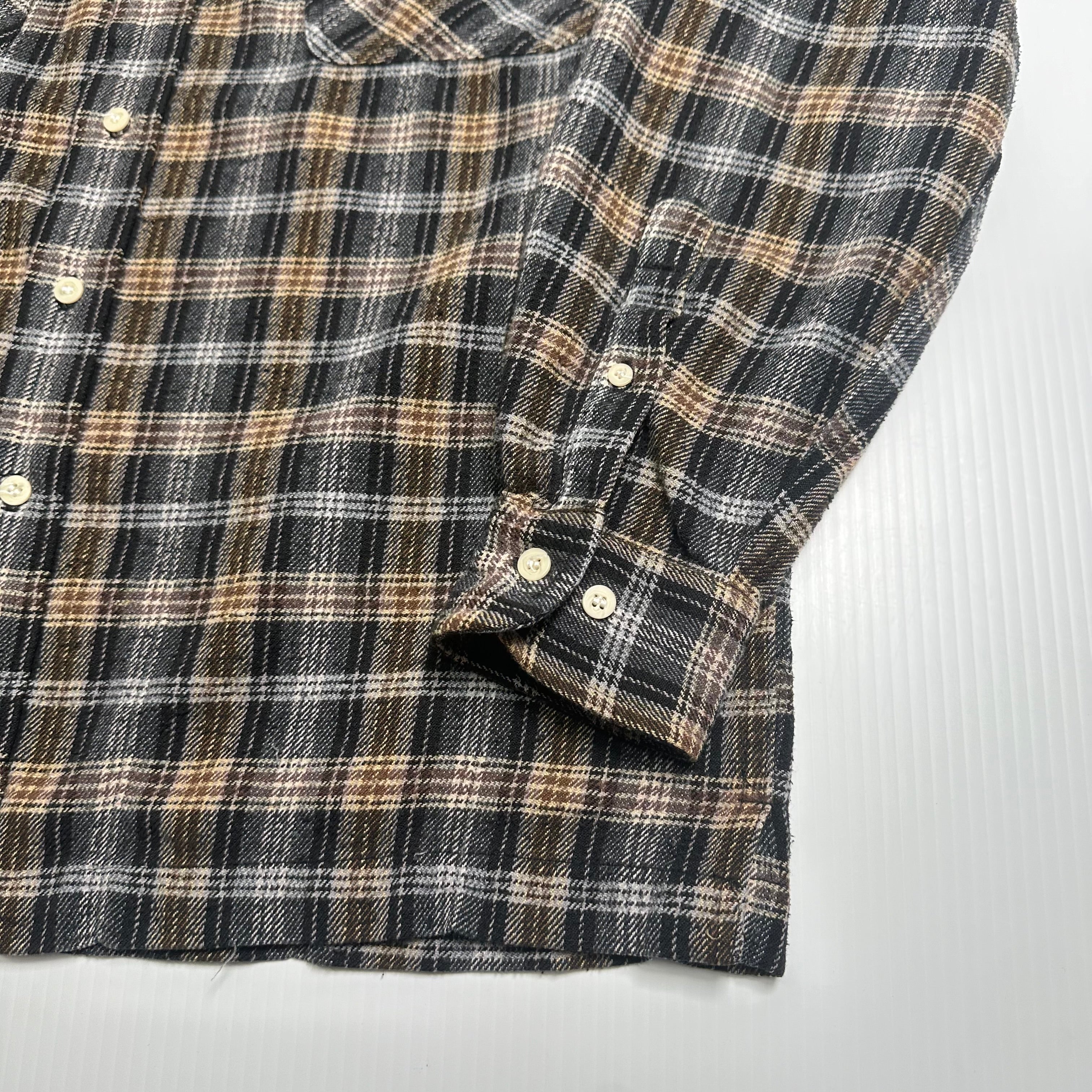 Roger Martin Plaid Flannel Shirt L