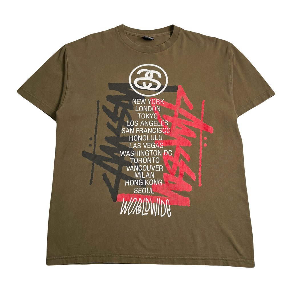 Stüssy Worldwide Cities Graphic Tee L