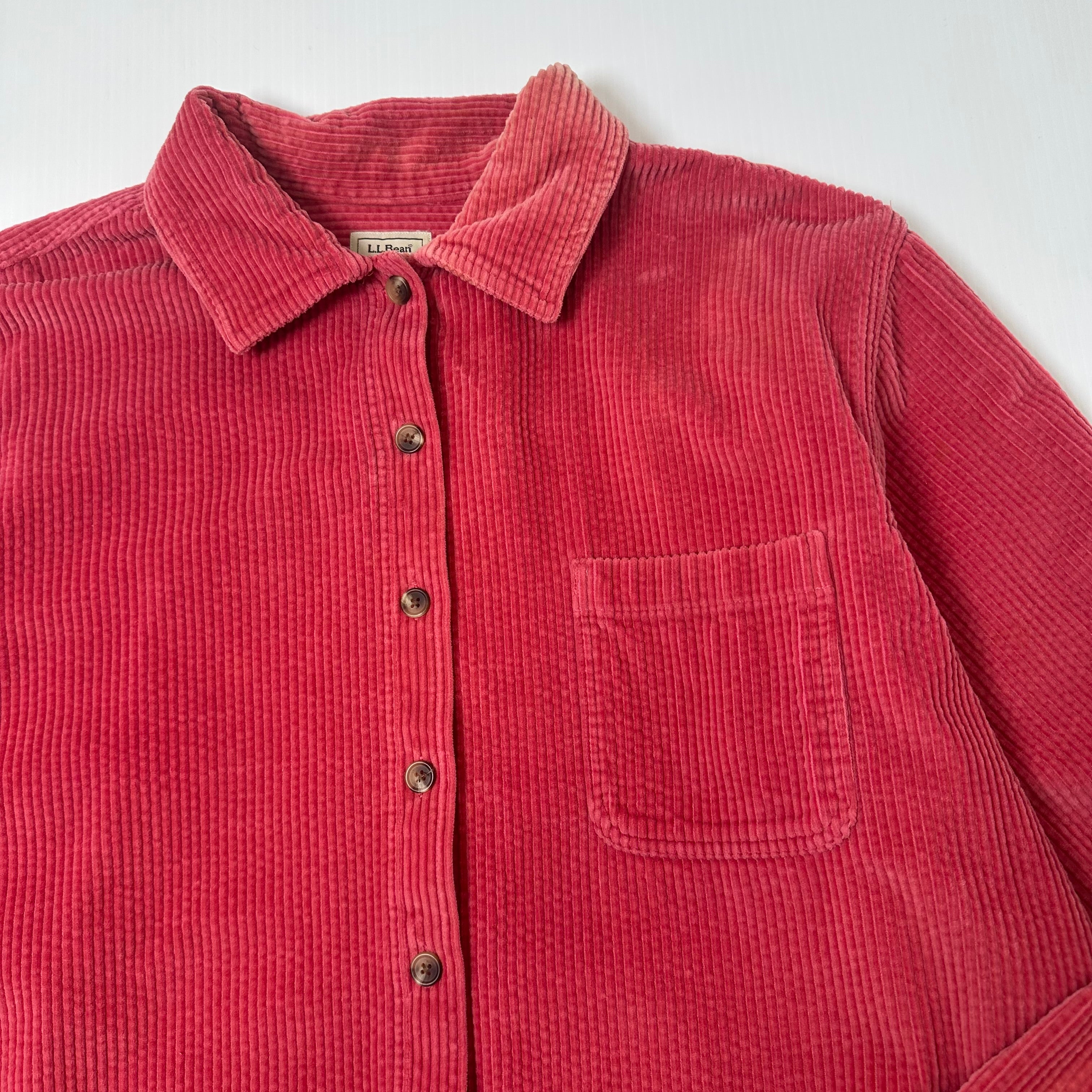 LL Bean Corduroy Button Up Shirt XL