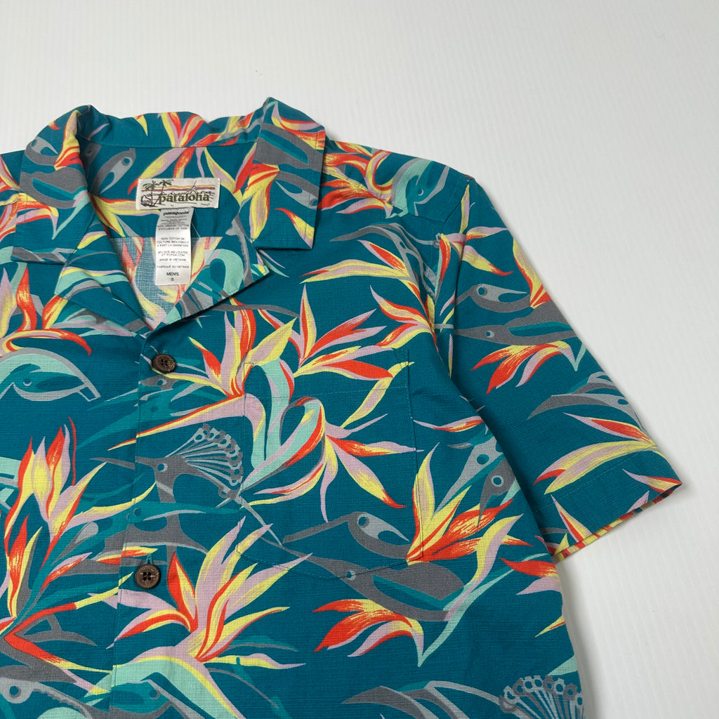 Patagonia Pataloha Floral Short Sleeve Button Up Shirt S