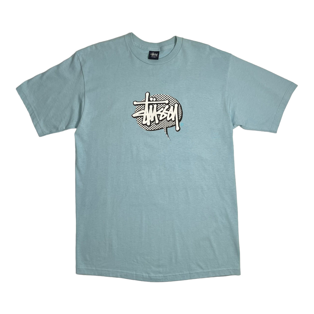 Stussy Comic Bubble Logo Tee L