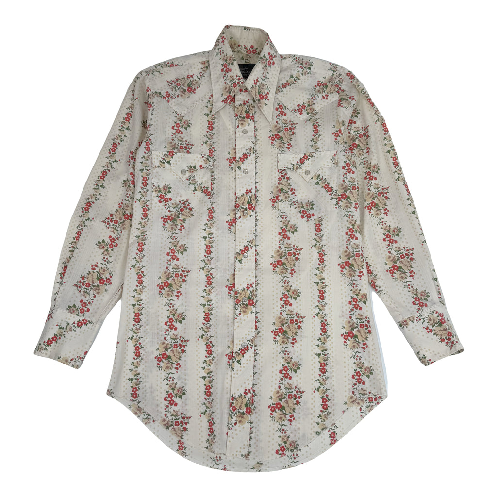 Vintage Champion Westerns Floral Button Up Shirt M