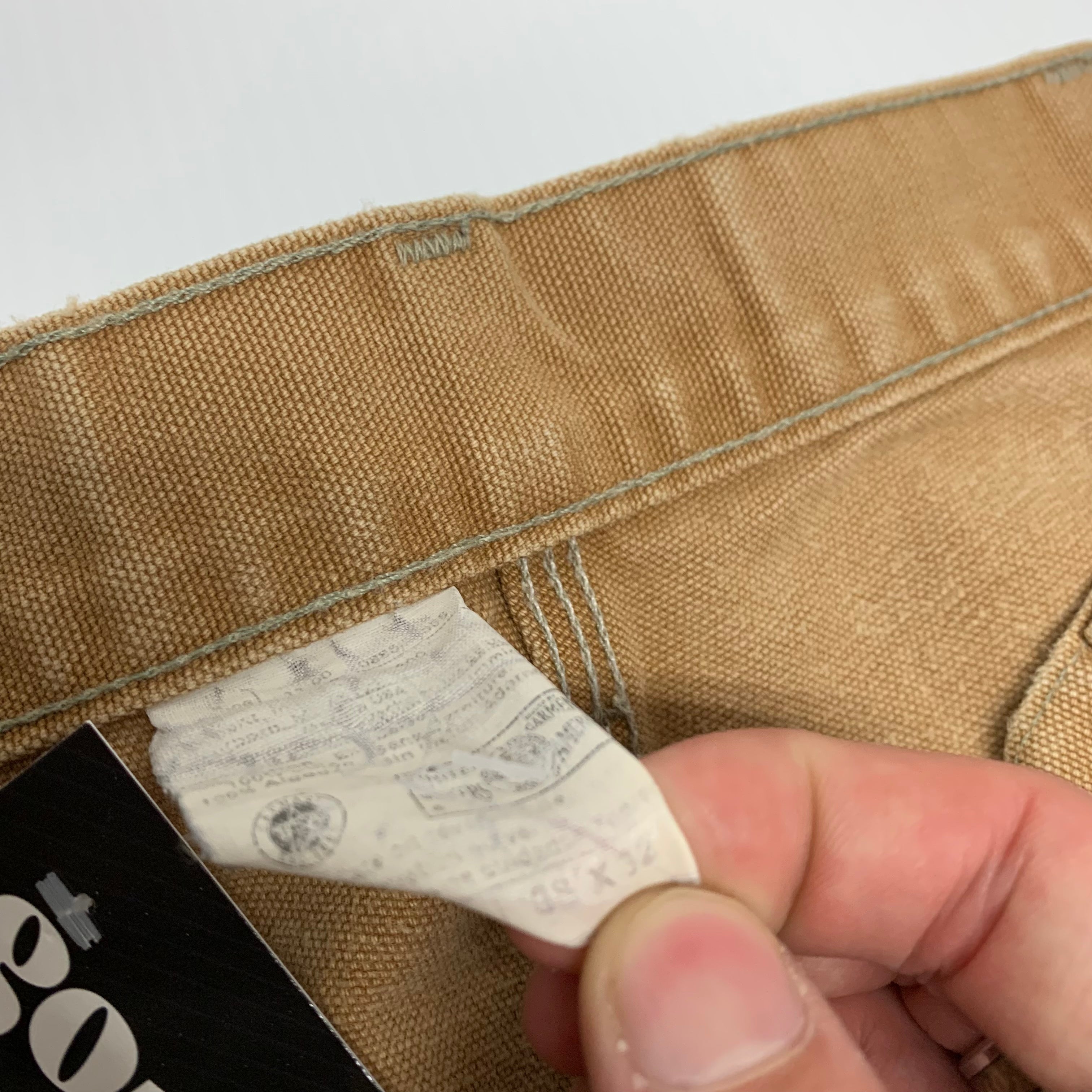 Carhartt Tan Double Knee Denim 38x32