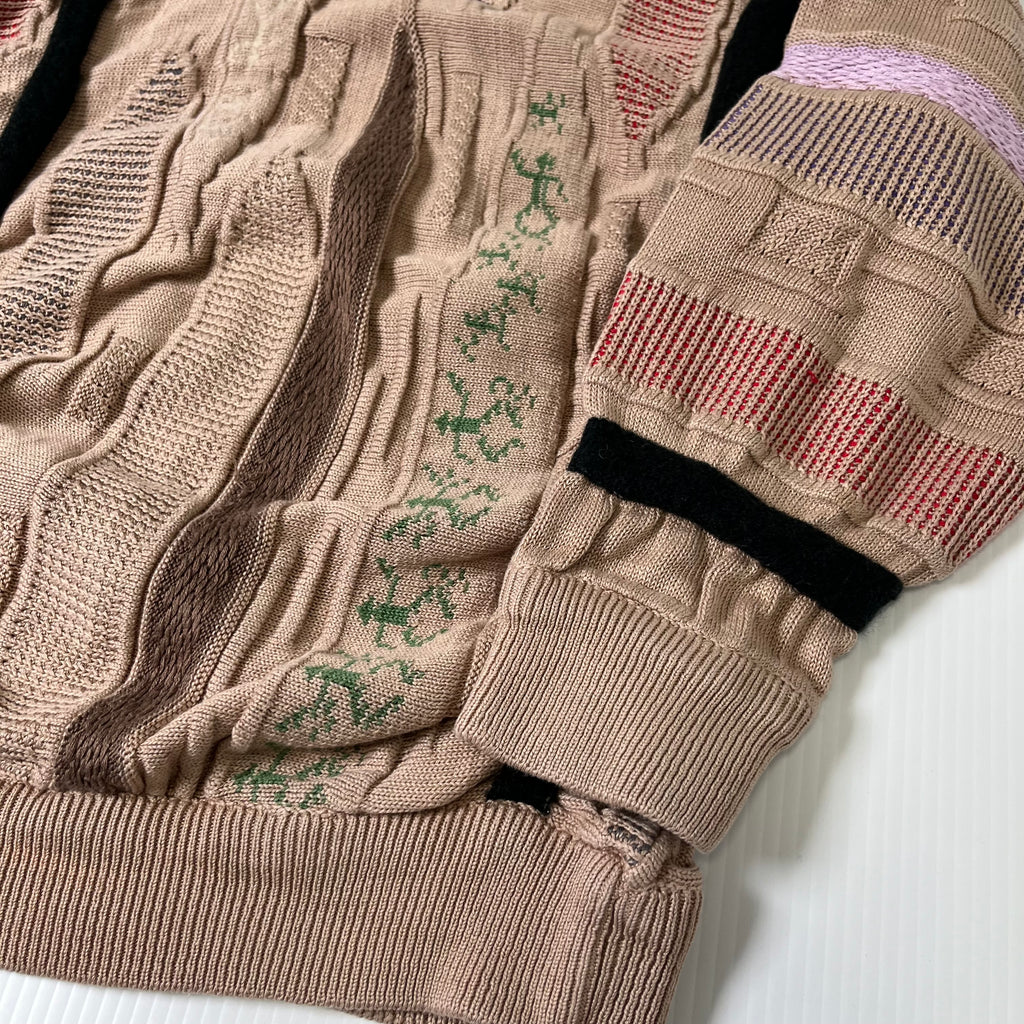 Vintage Coogi Australia 3D Pattern Knit Sweater L