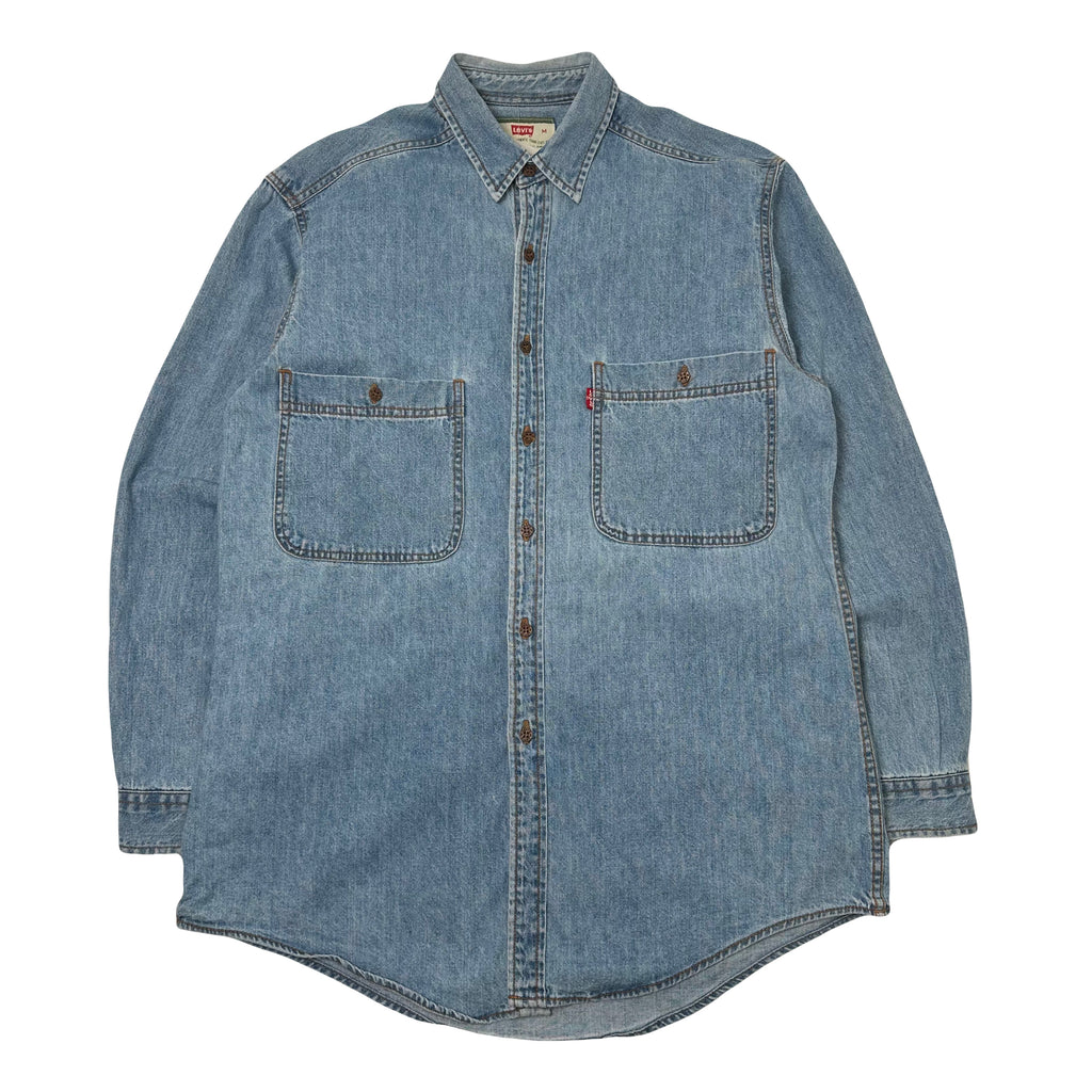Vintage Levi's Medium Wash Denim Button Up Shirt M
