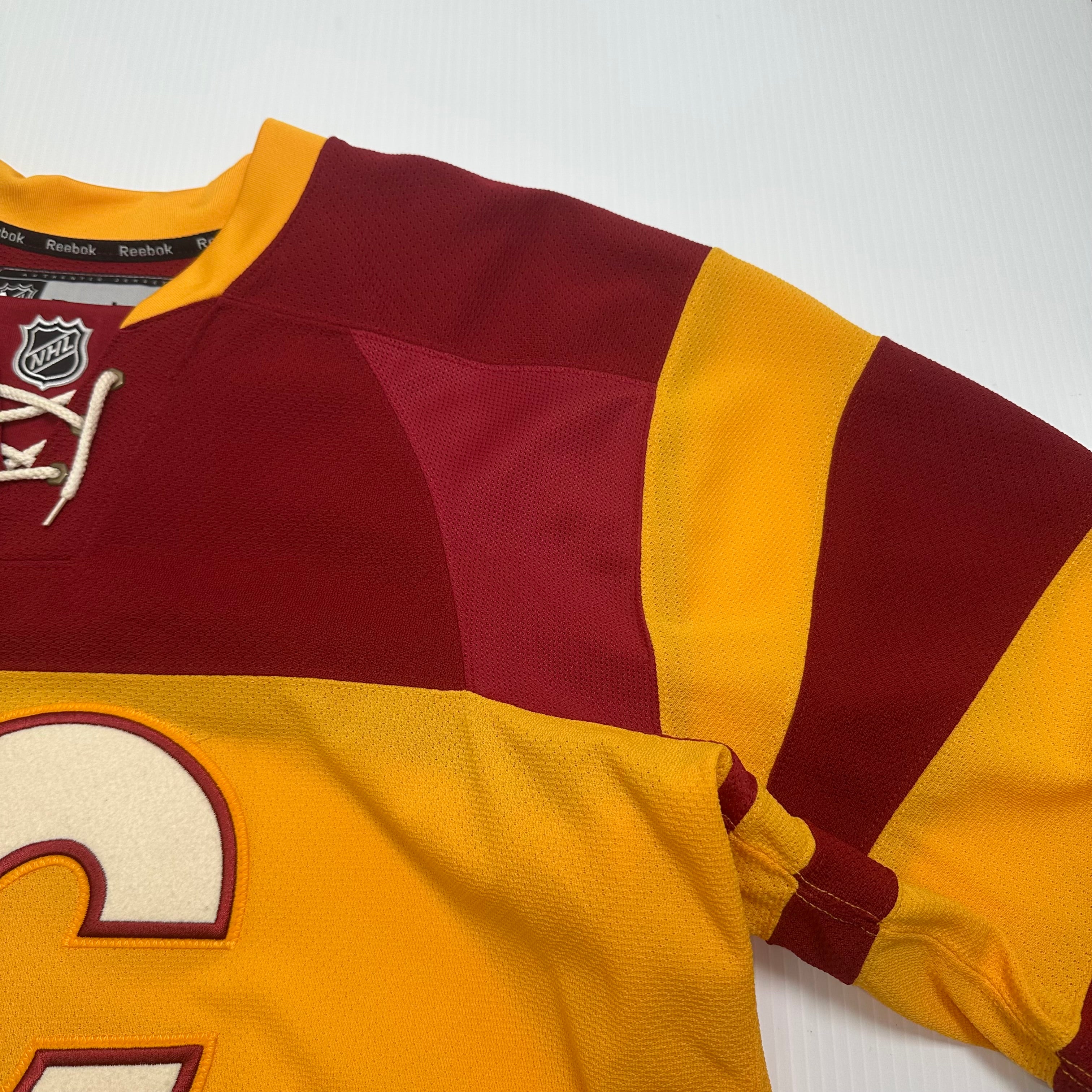Reebok Edge Calgary Flames Heritage Classic NHL Authentic Pro Jersey 54