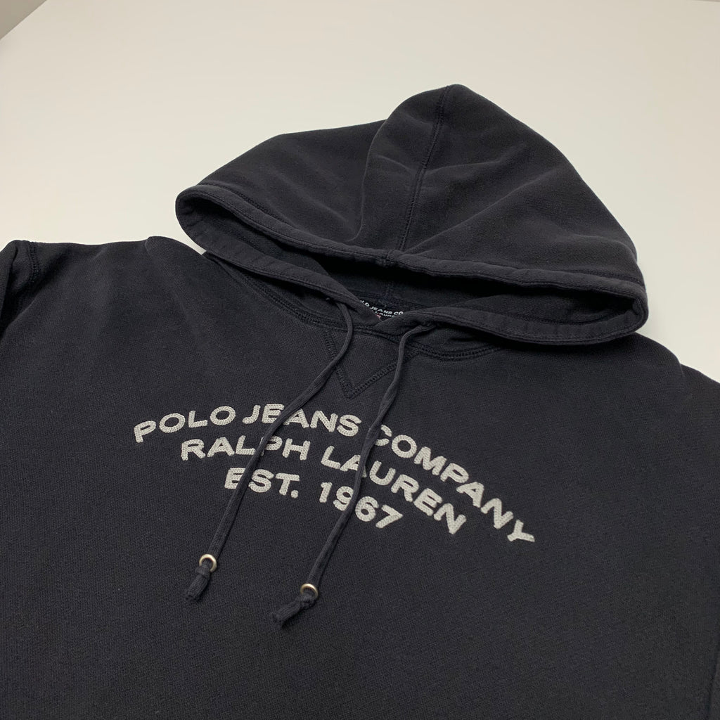 Y2K Polo RL Black Hoodie M
