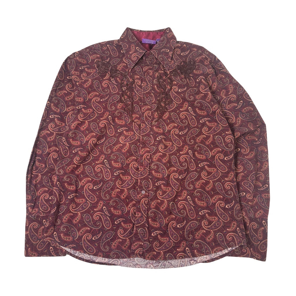 Jimi Hendrix Experience Paisley Button Up Shirt XXL