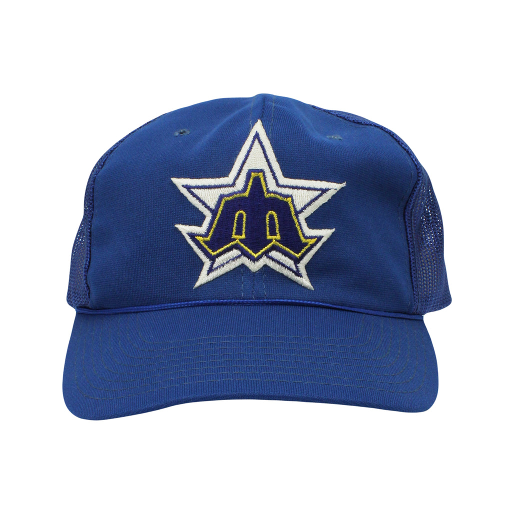 Vintage Seattle Mariners Trident Logo Trucker Hat