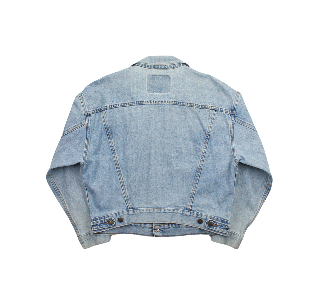 Vintage Levi's White Tab Light Wash Denim Jacket Women's L