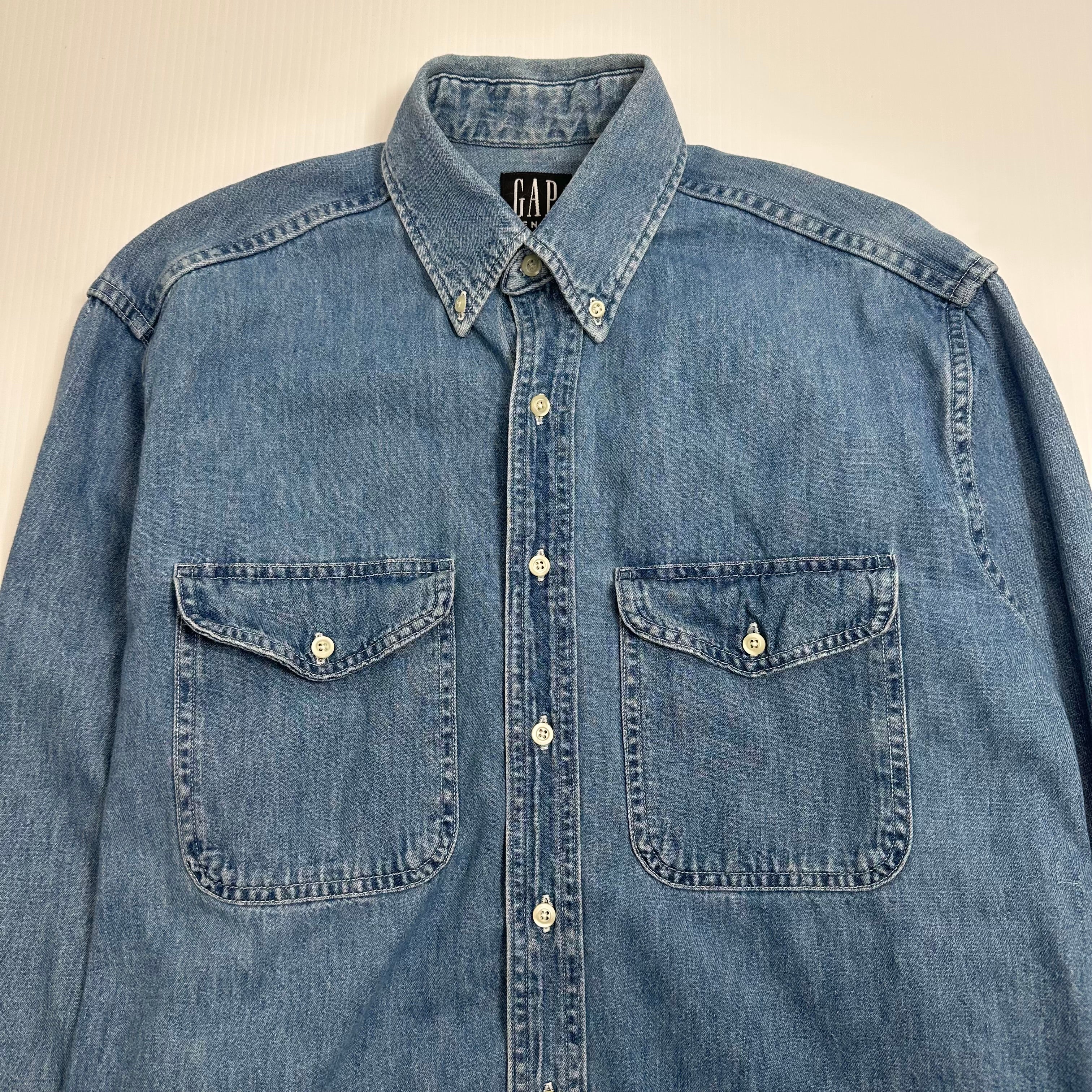 Vintage GAP Medium Wash Denim Button-Up Shirt S