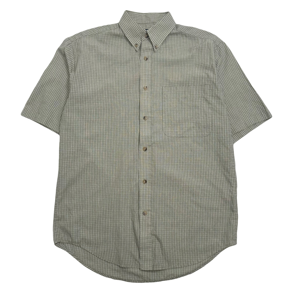 Puritan Plaid Short Sleeve Button Up Shirt S