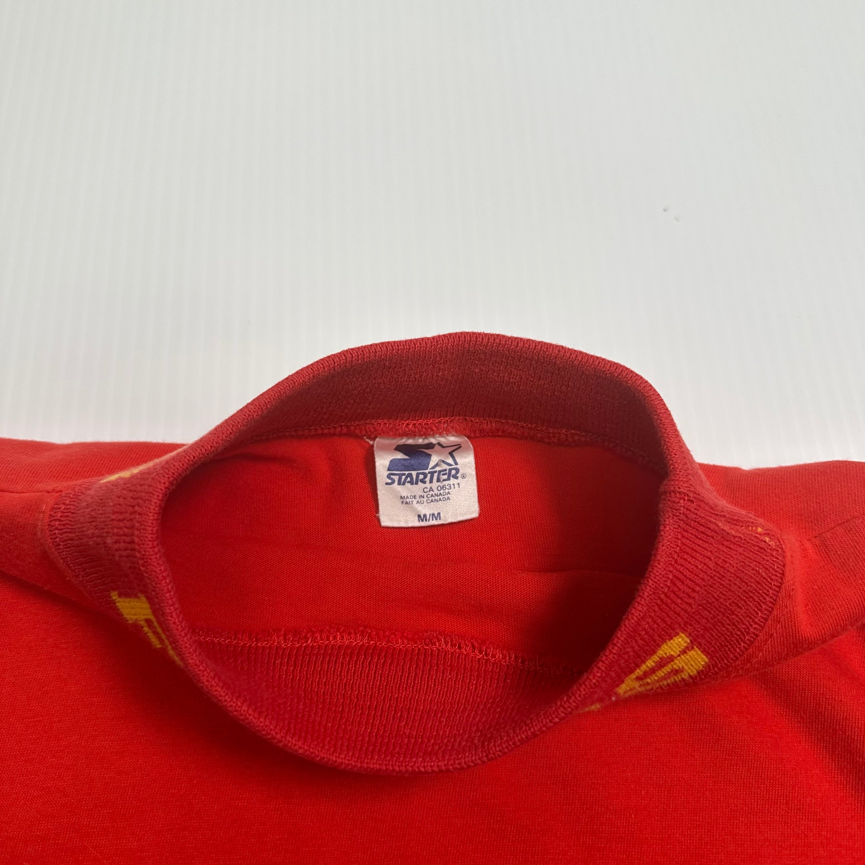 90s Starter NHL Calgary Flames Mini Logo Tee M
