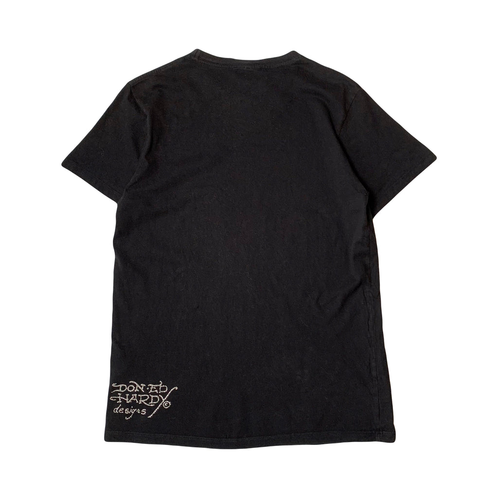 Y2K Ed Hardy Tattooed For Life Jewel Tee S