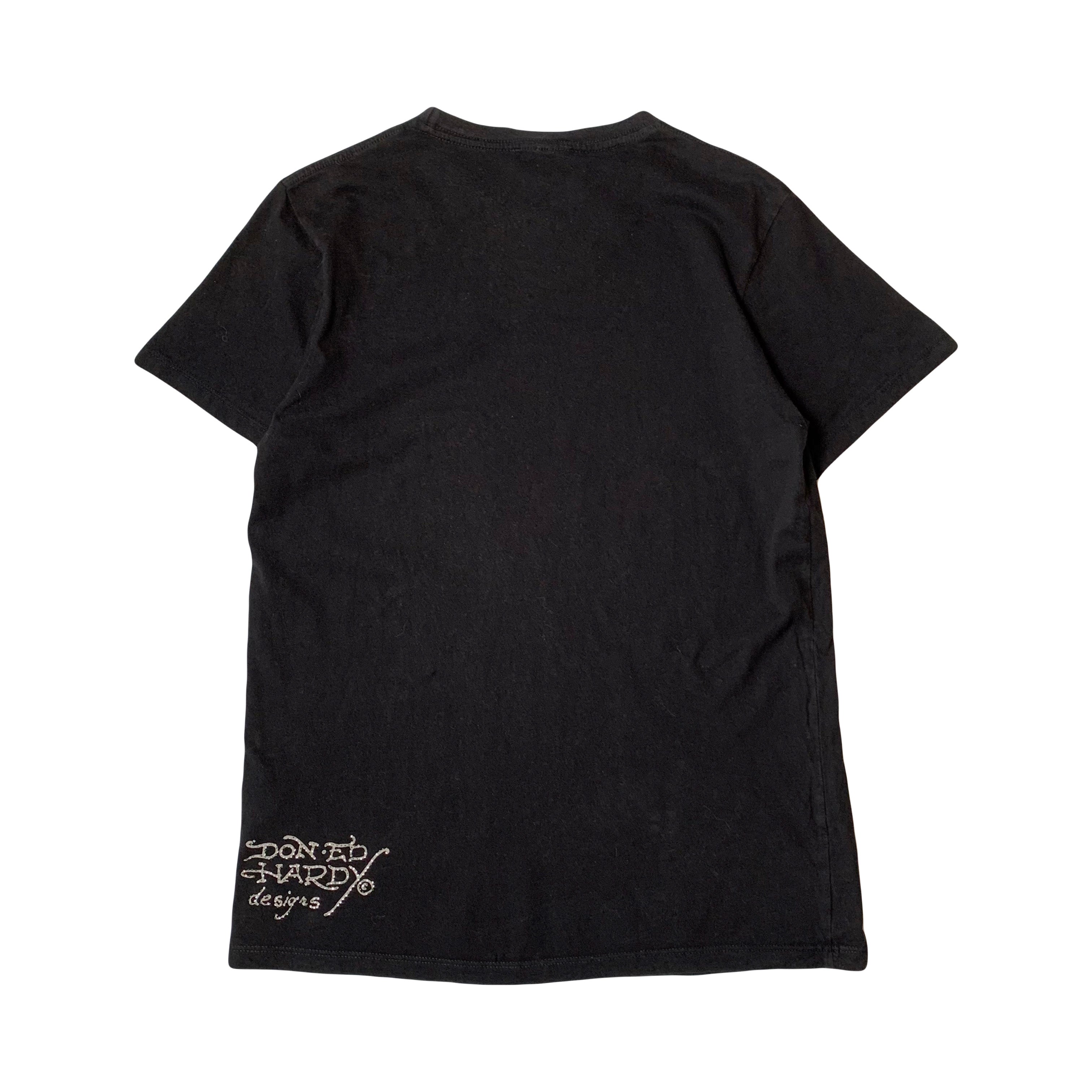Y2K Ed Hardy Tattooed For Life Jewel Tee S