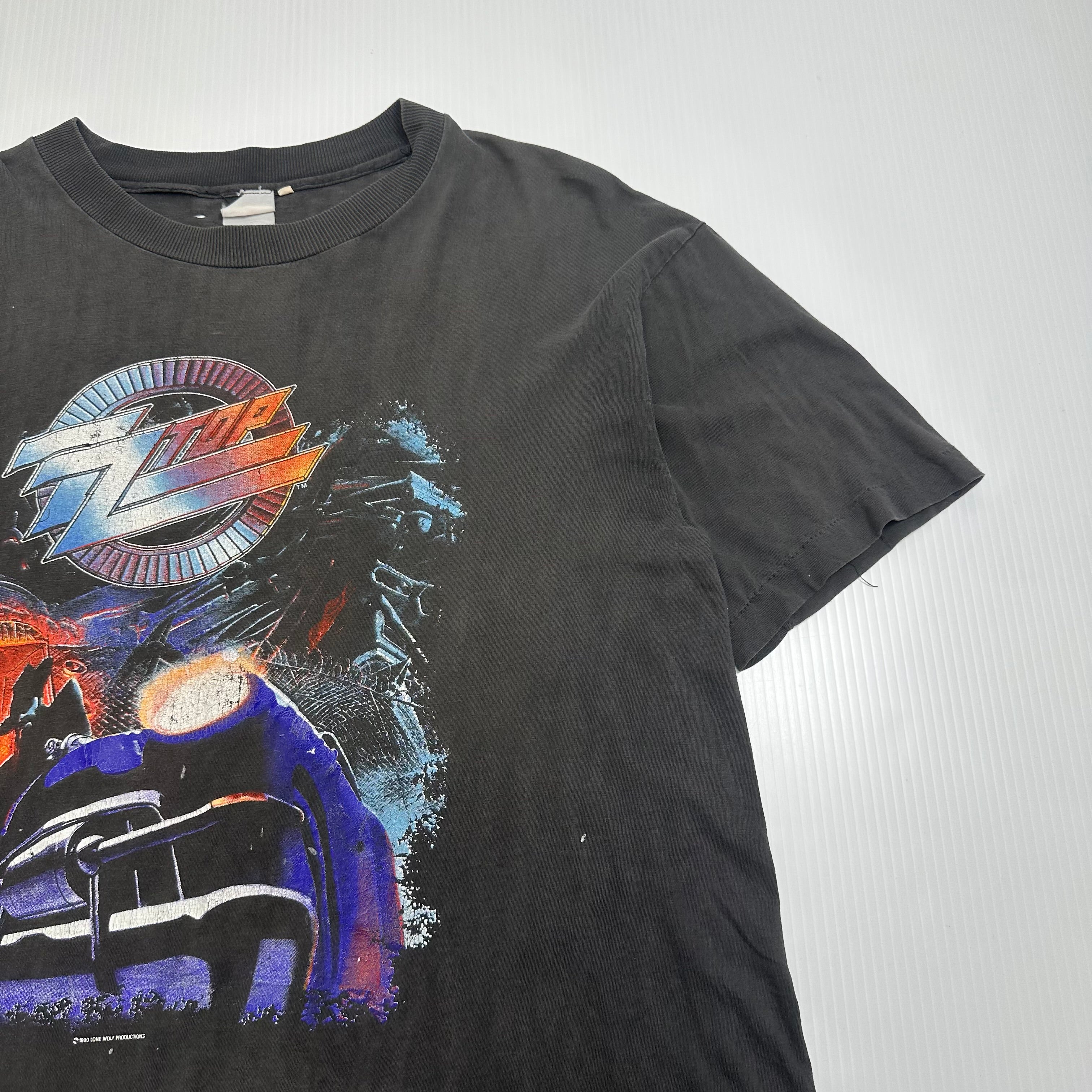 1991 ZZ Top Recycler World Tour Distressed Band Tee L