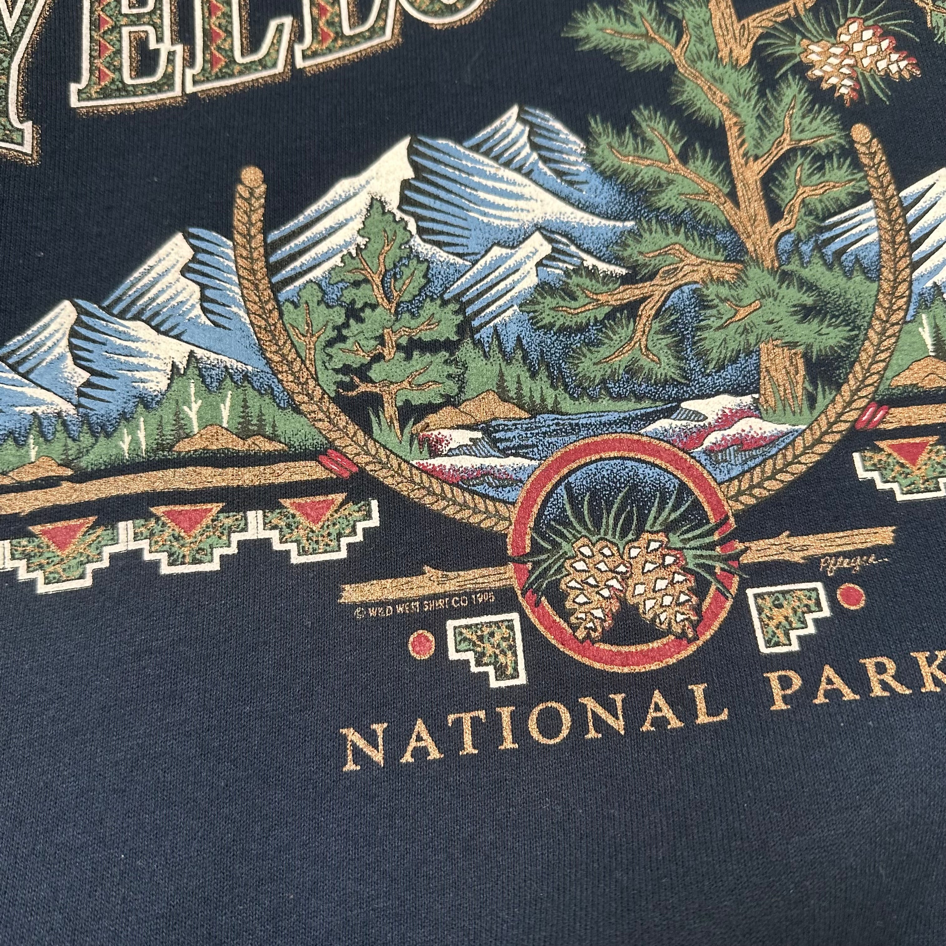 1995 Yellowstone National Park Graphic Crewneck XL