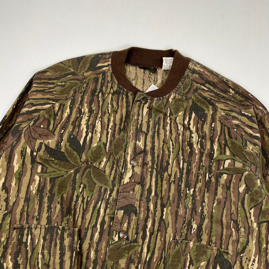 Vintage Liberty Real Tree Camouflage Light Bomber Jacket XL
