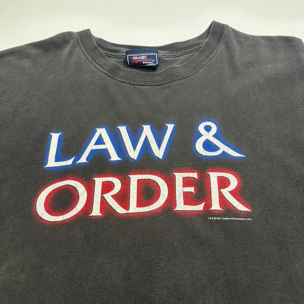 2001 NBC Law & Order TV Graphic Tee XL
