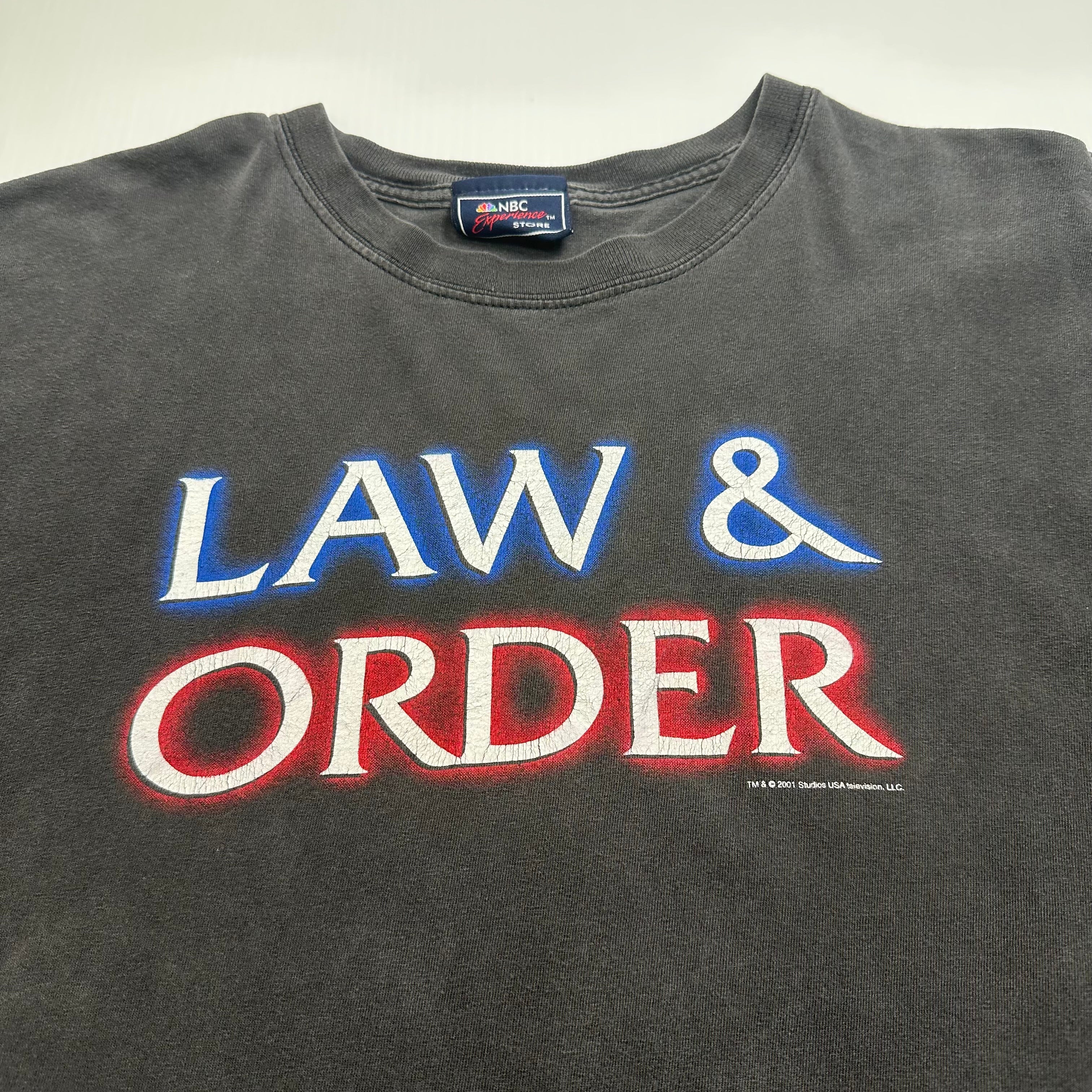 2001 NBC Law & Order TV Graphic Tee XL