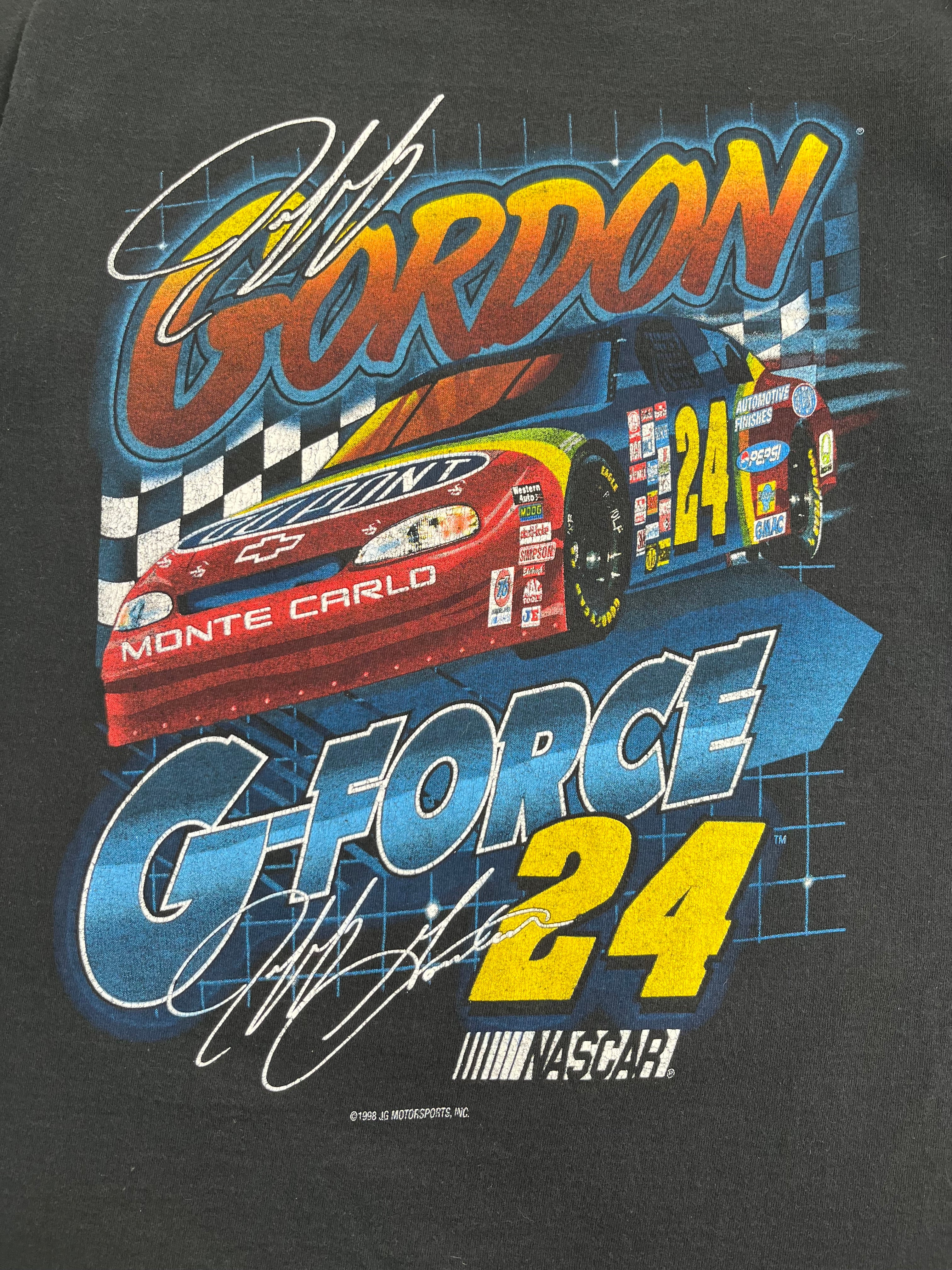 1998 Jeff Gordon Dupont NASCAR Racing Tee L