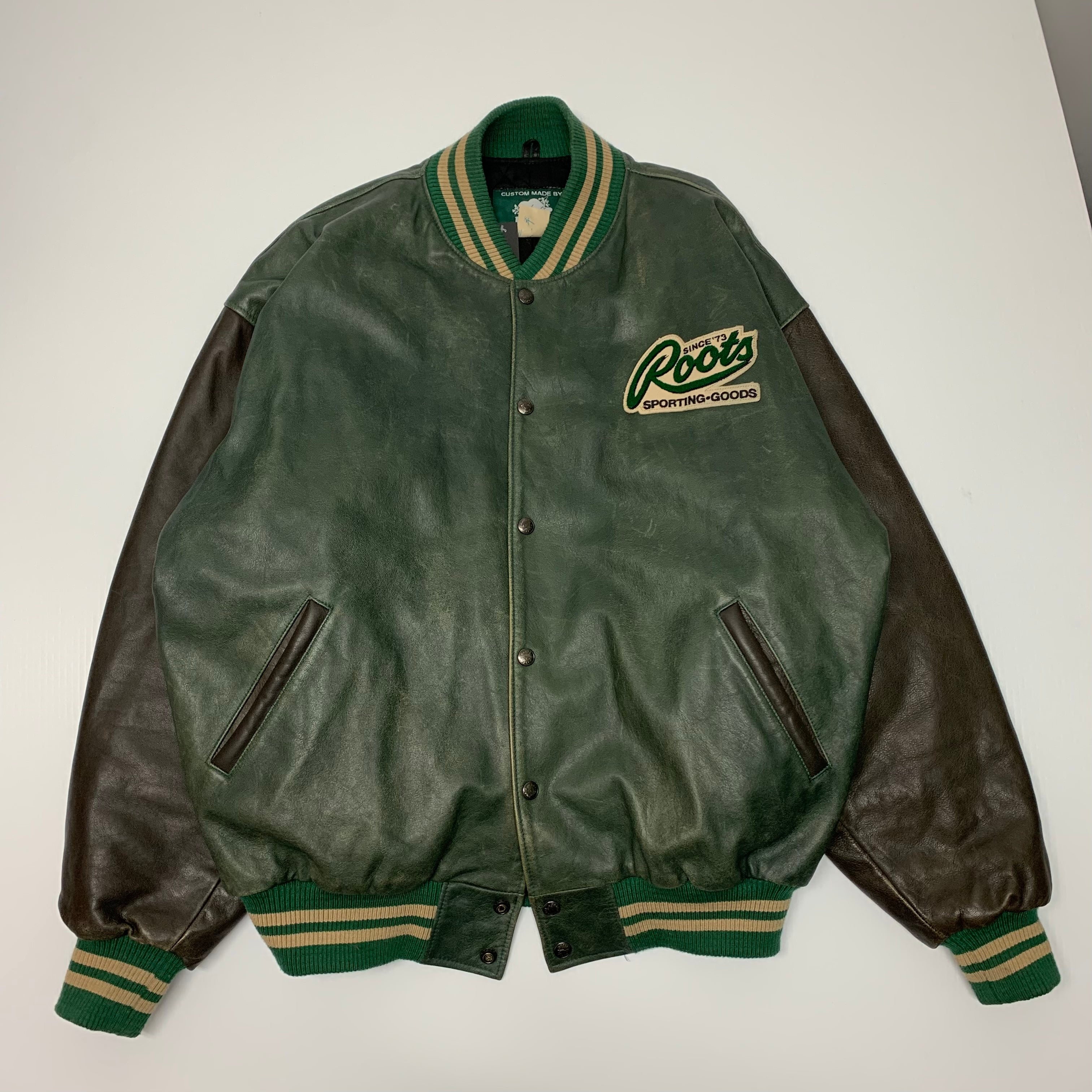 Vintage Roots Built Tough Varsity Jacket