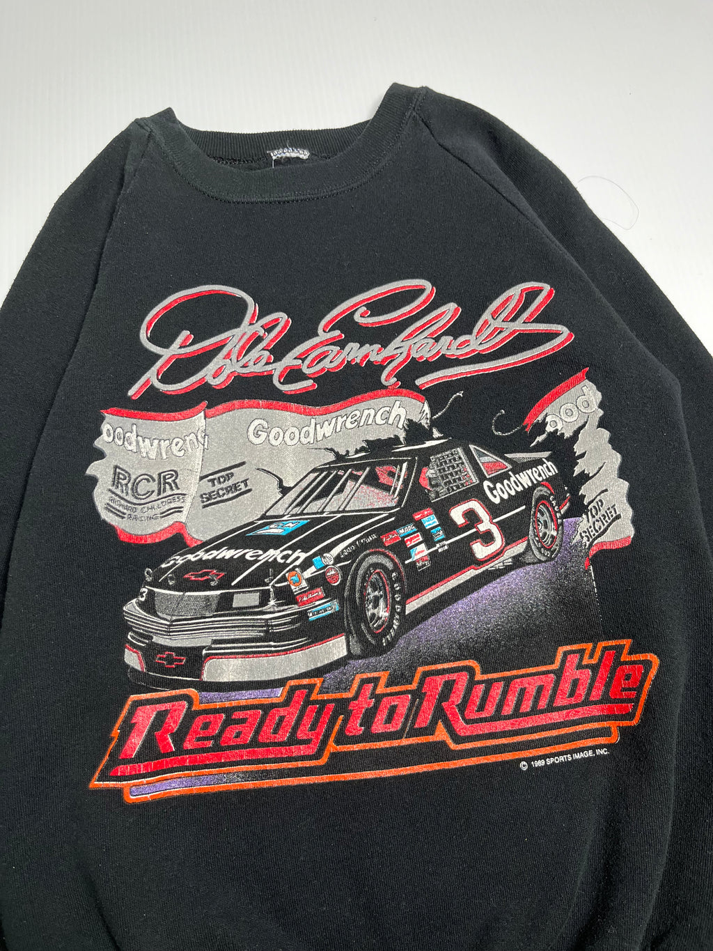 1989 Dale Earnhardt Ready To Rumble Crewneck M