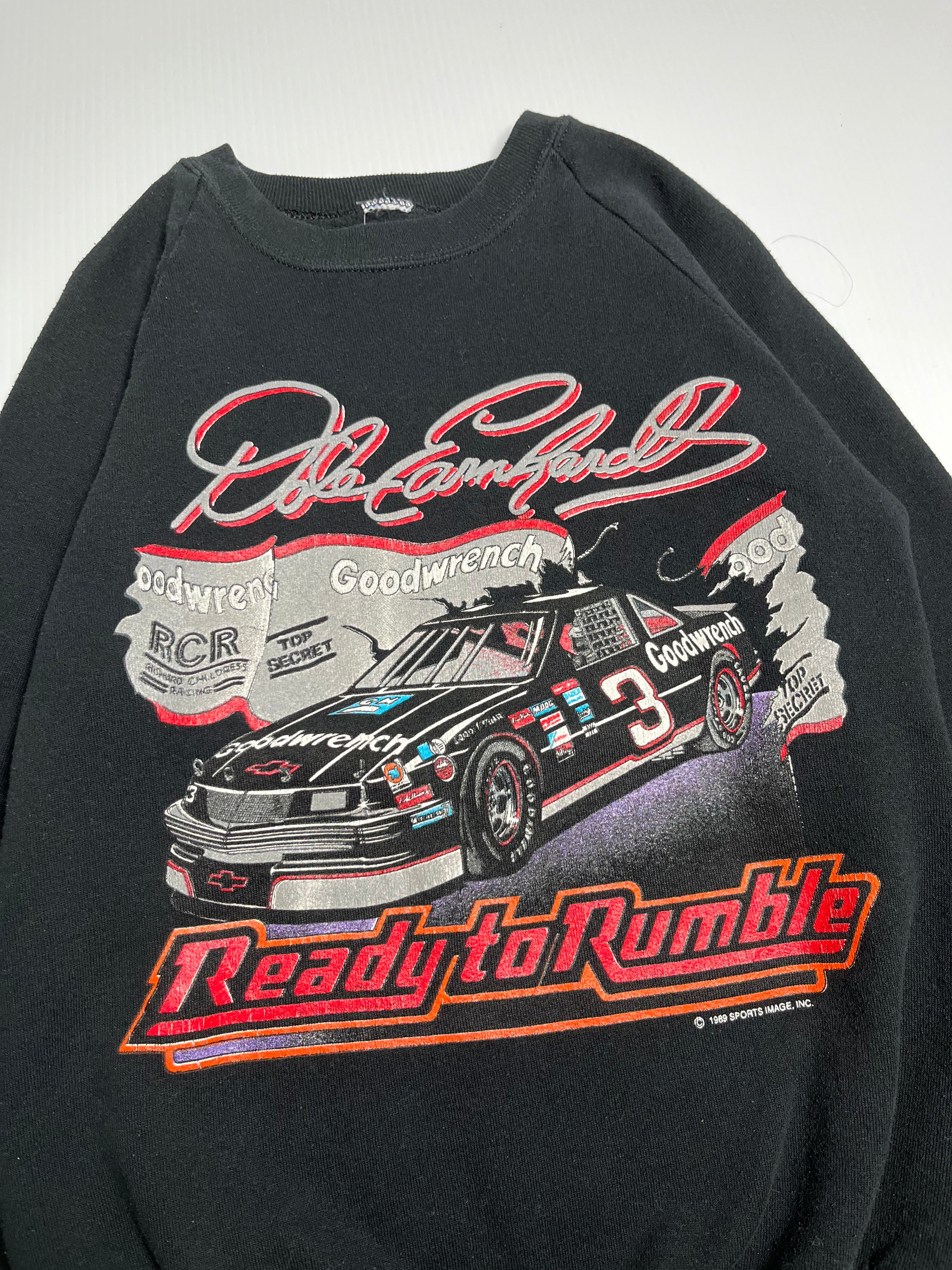 1989 Dale Earnhardt Ready To Rumble Crewneck M