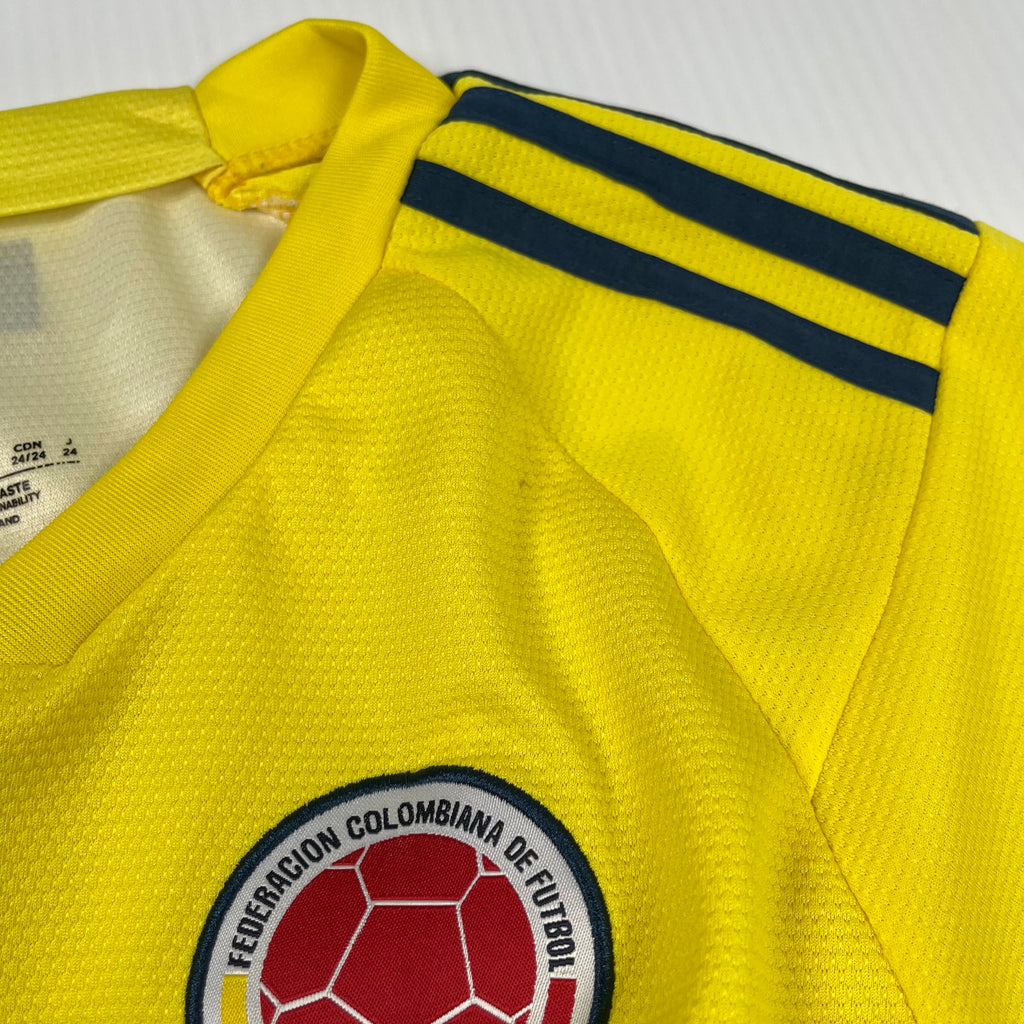Rework Shirred Adidas Colombia Home Jersey Women's S