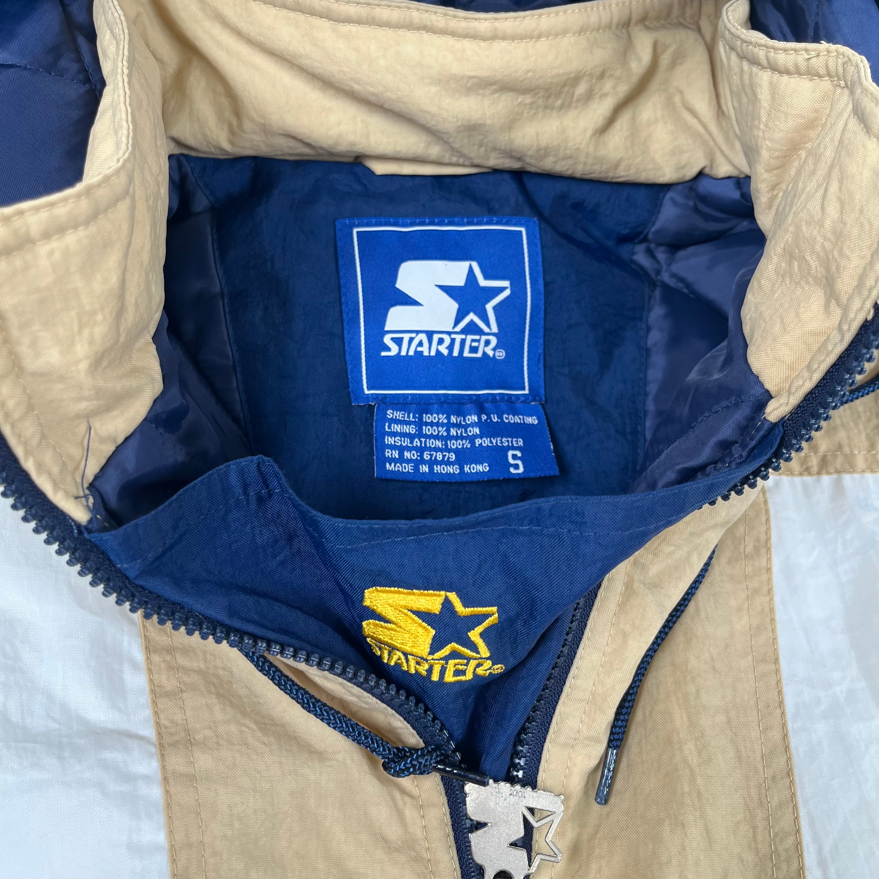 Starter Notre Dame 1/4 Zip Puffer Jacket S