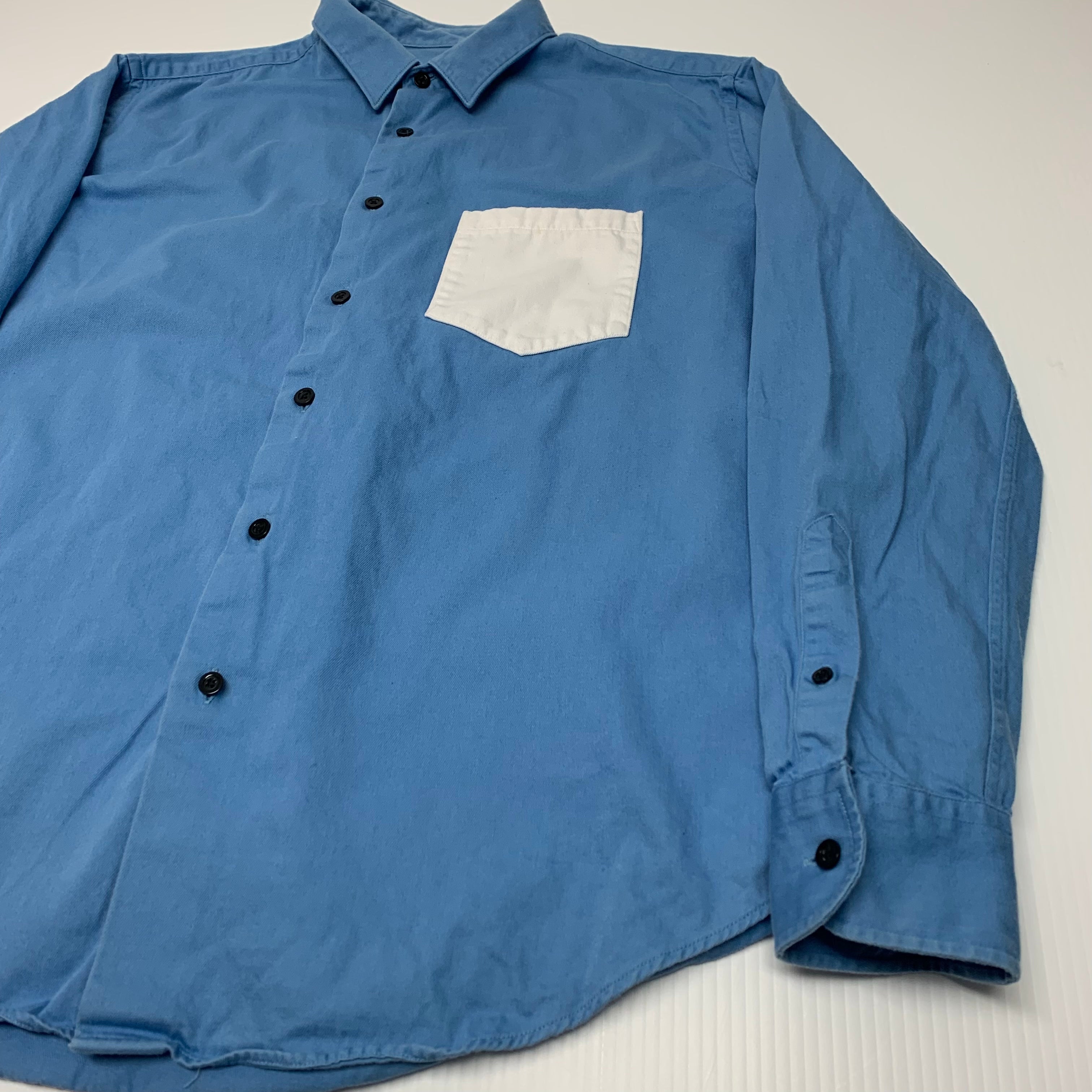 Ami Blue Button Up XL