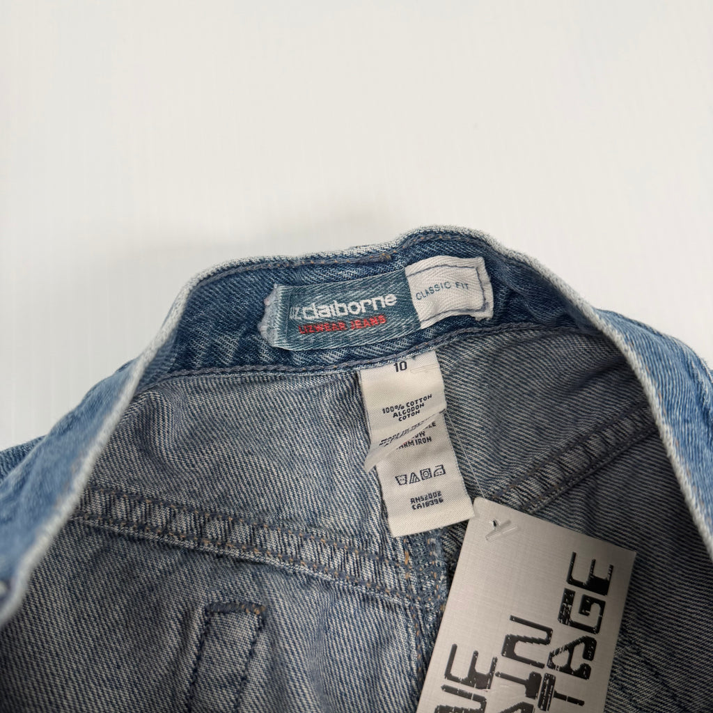 Vintage Liz Claiborne Dark Wash Denim Shorts Women's 10